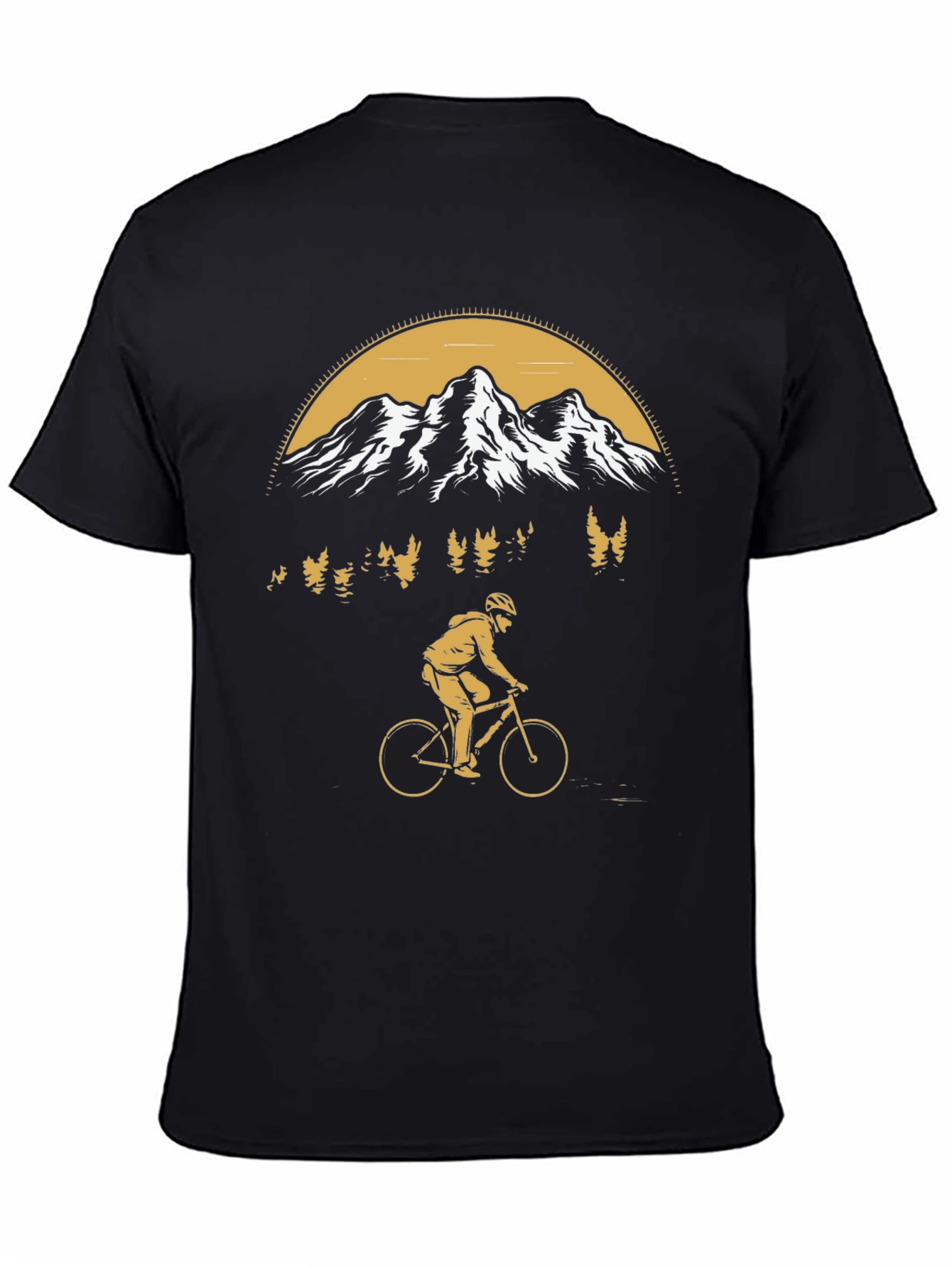Black Mountain Biking Adventure T-Shirt view 4