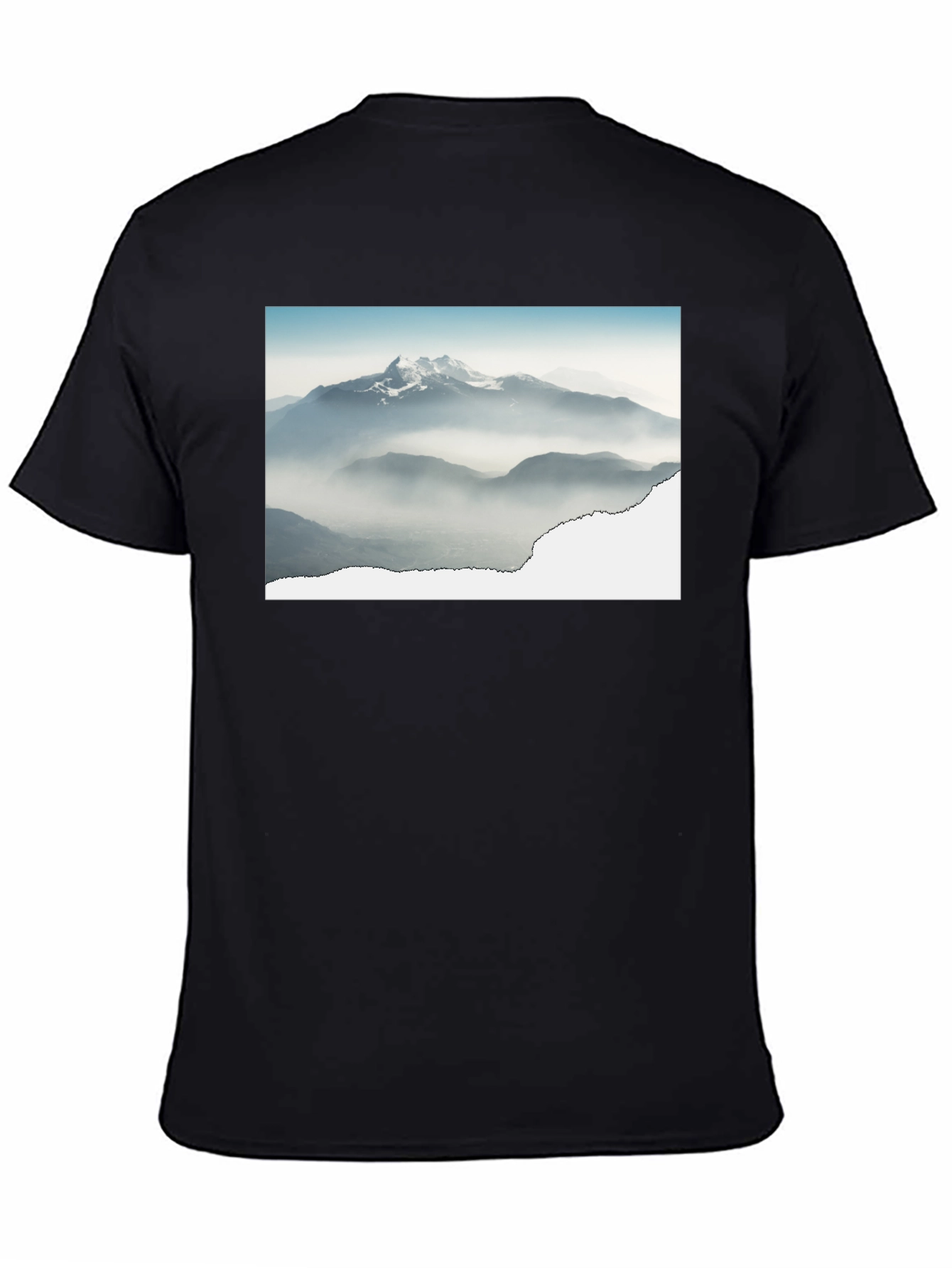 Black Mountains Graphic Black T-Shirt view 4