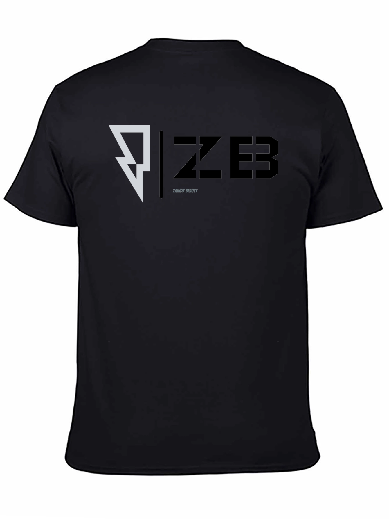 Black ZZ ZEB Zainor Beauty Graphic T-Shirt - Modern Design view 4
