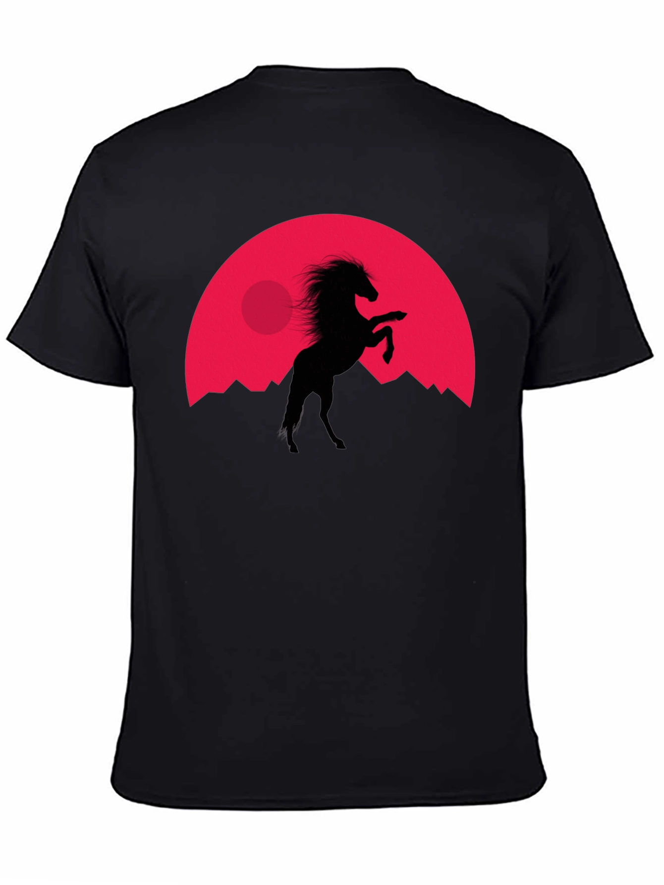 Black Horse Silhouette Tee - Black T-Shirt view 4