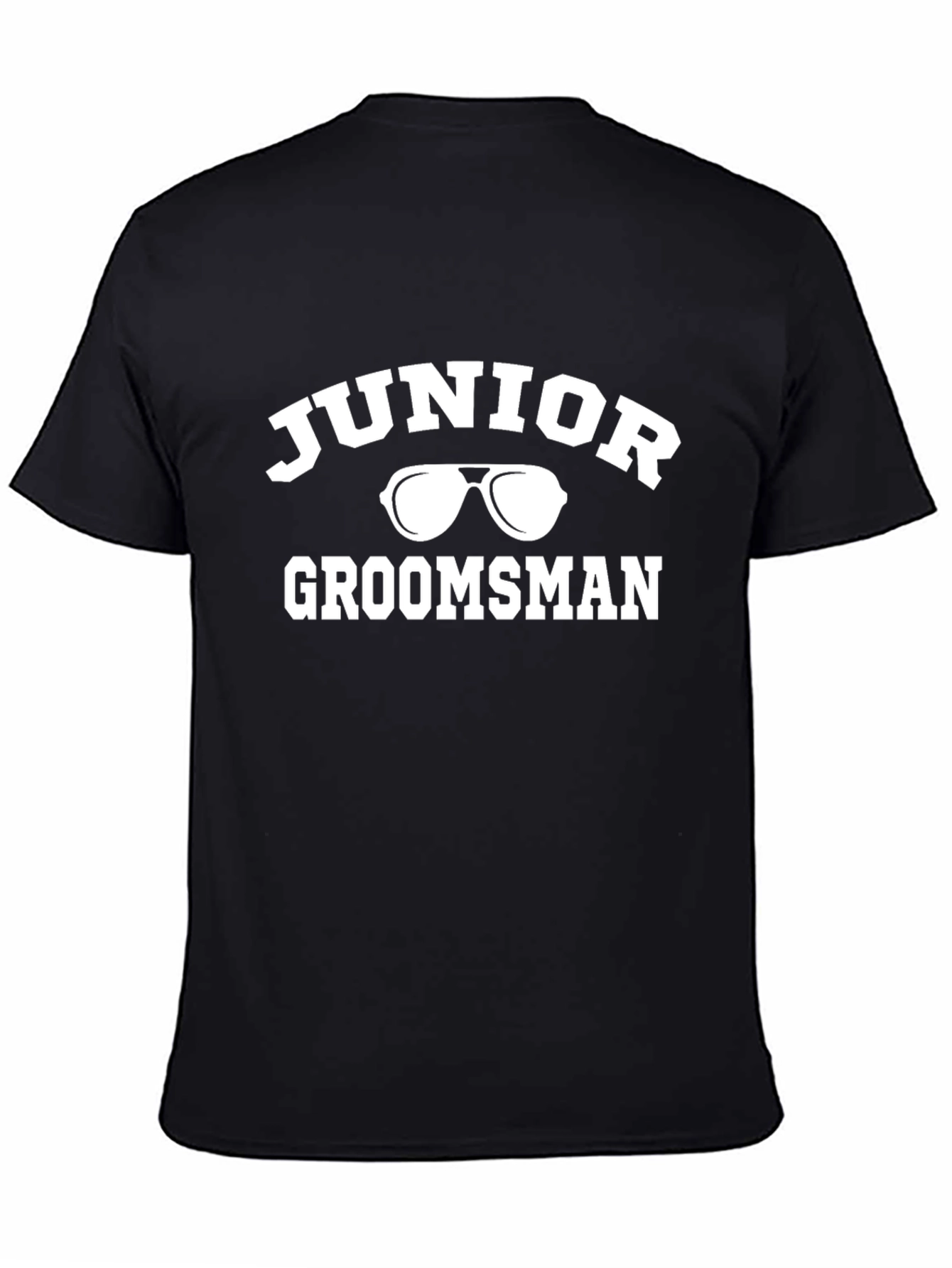Junior Groomsman Black Graphic T-Shirt - 4