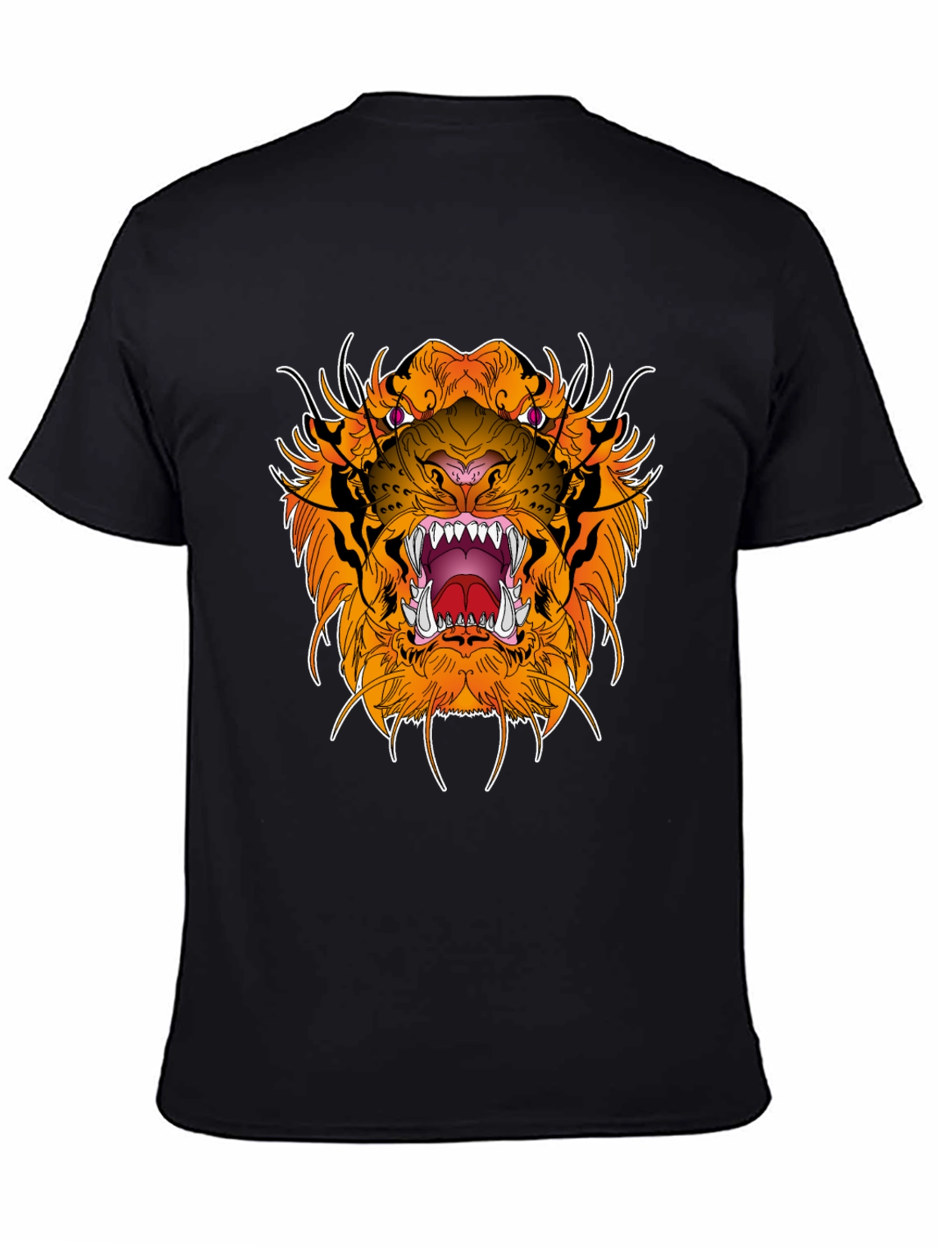 Black Black Tiger Graphic Tee - Fierce Style view 4