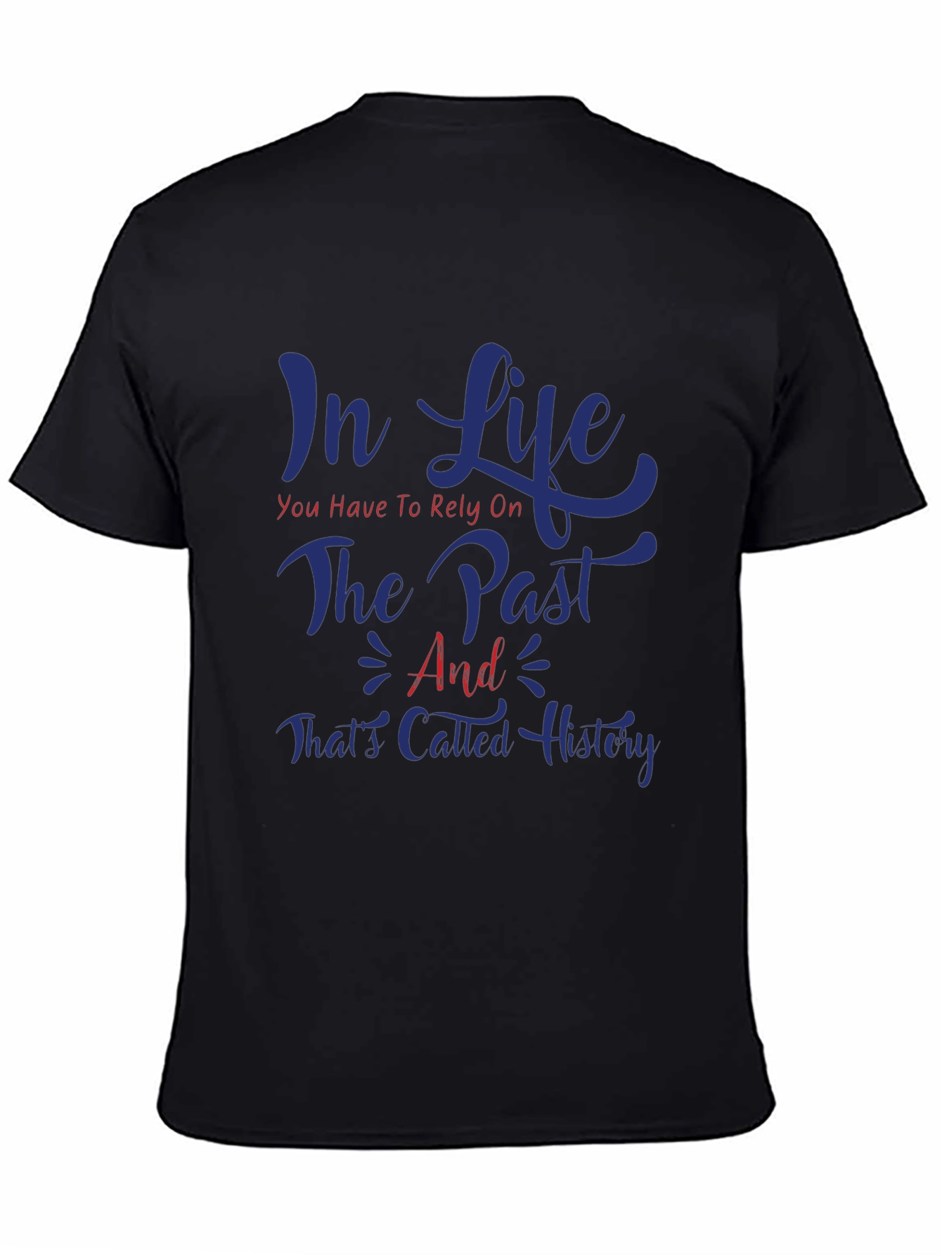 Black In Life Rely on History Graphic Tee view 4