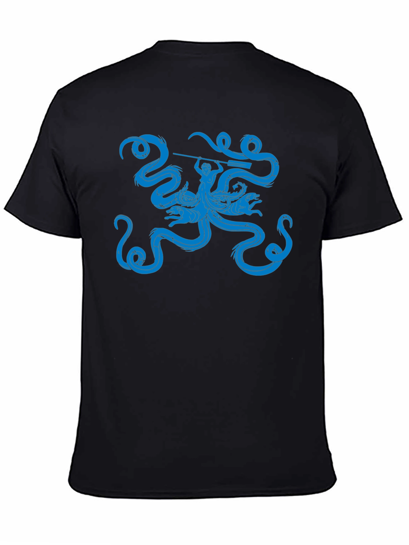 Black Hydra Graphic Black T-Shirt view 4