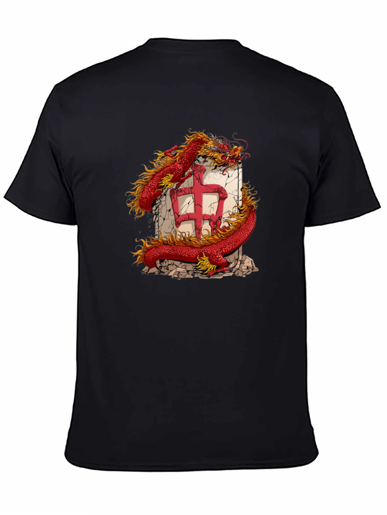 Black Dragon Graphic Tee - Black view 4