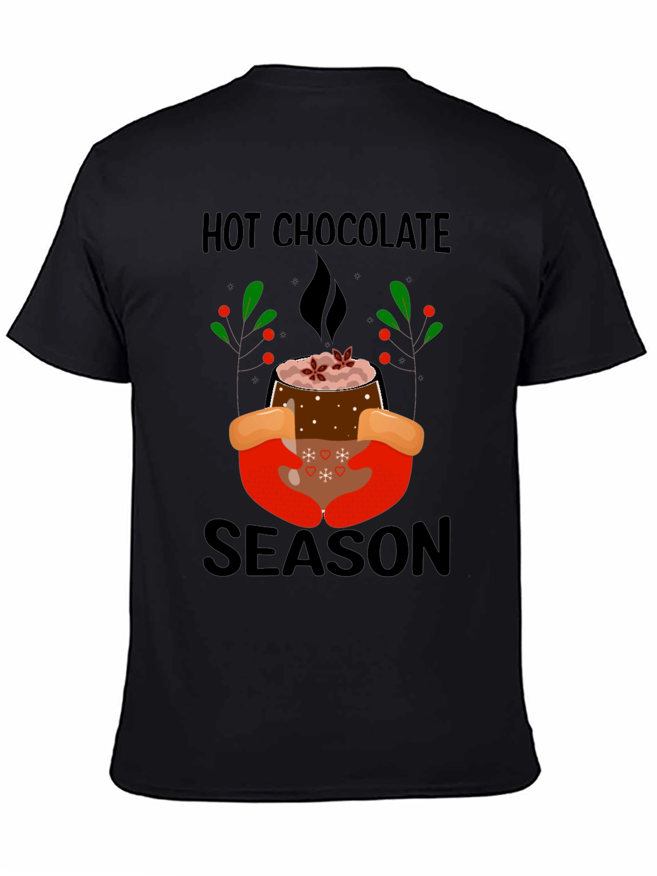 Black Hot Chocolate Season Graphic Tee view 4