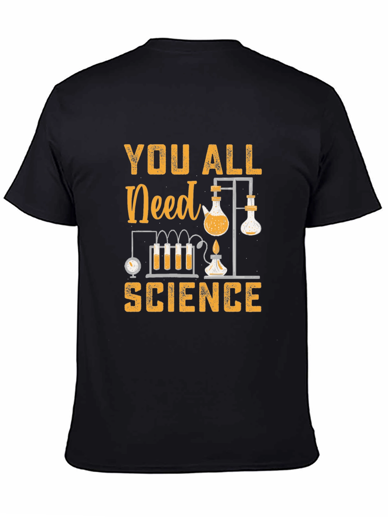 Black You All Need Science Graphic T-Shirt view 4