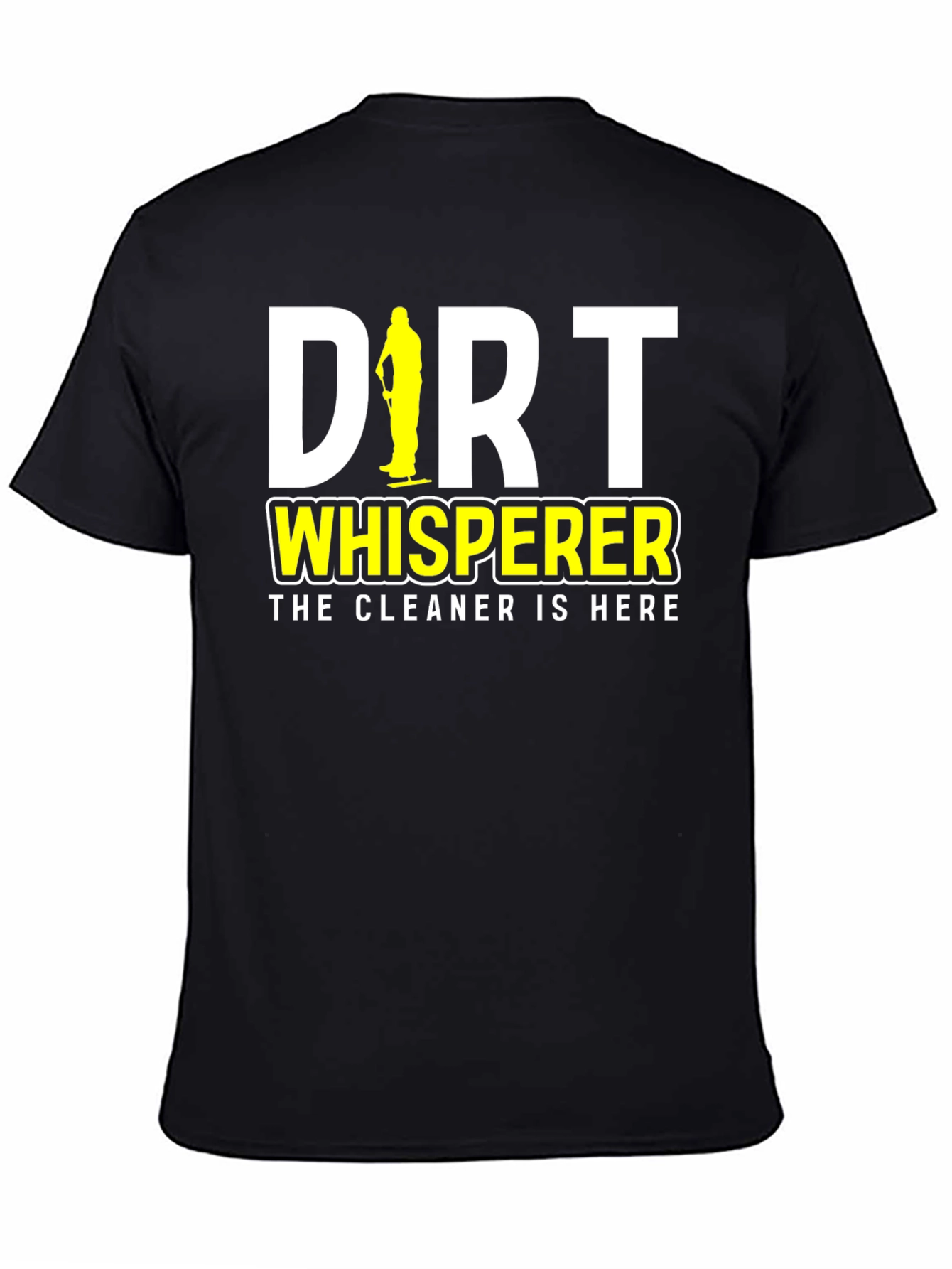 Black Dirt Whisperer Cleaning Crew T-Shirt view 4