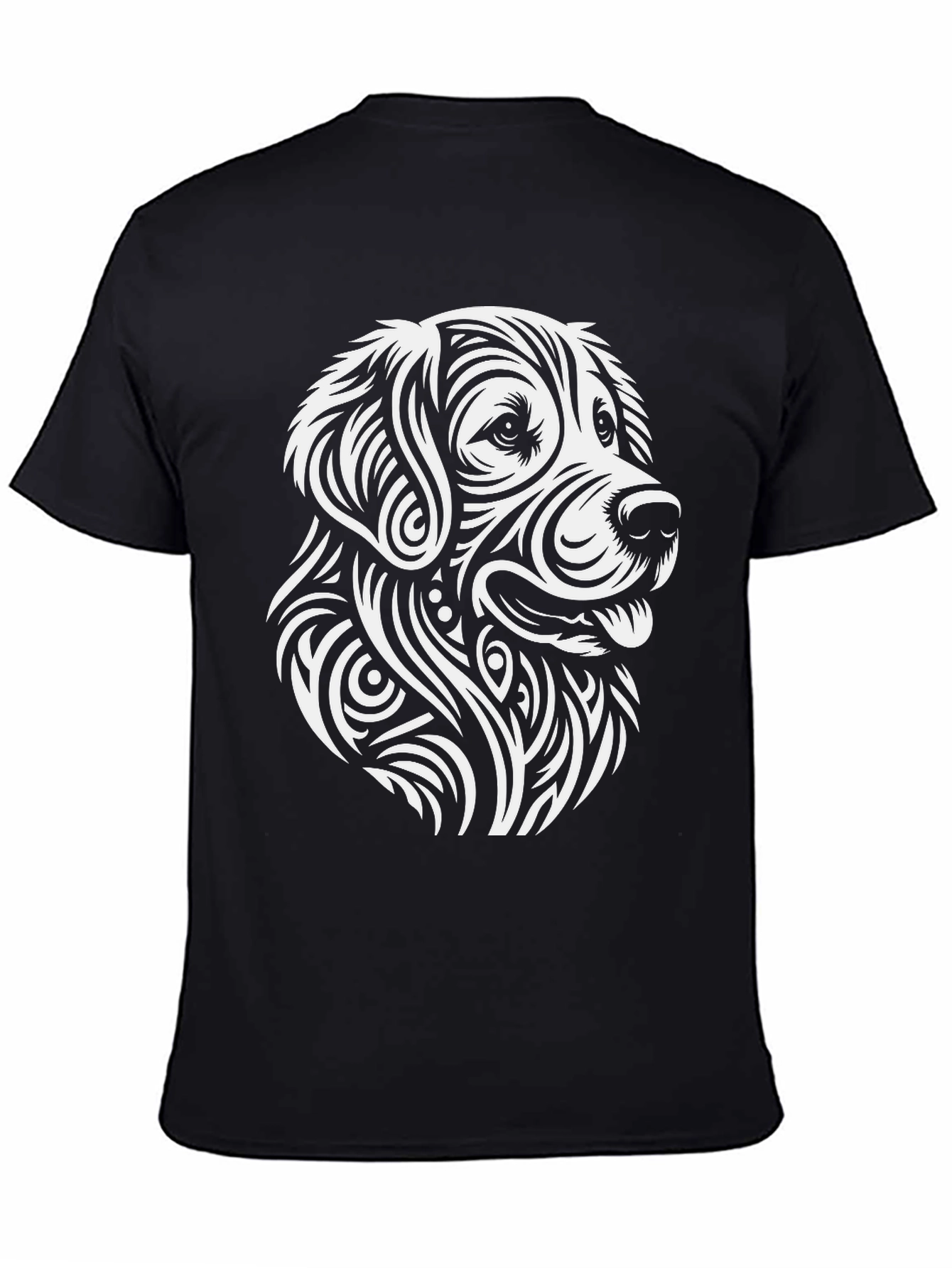 Black Dog Graphic Tee - Black Cotton Blend view 4