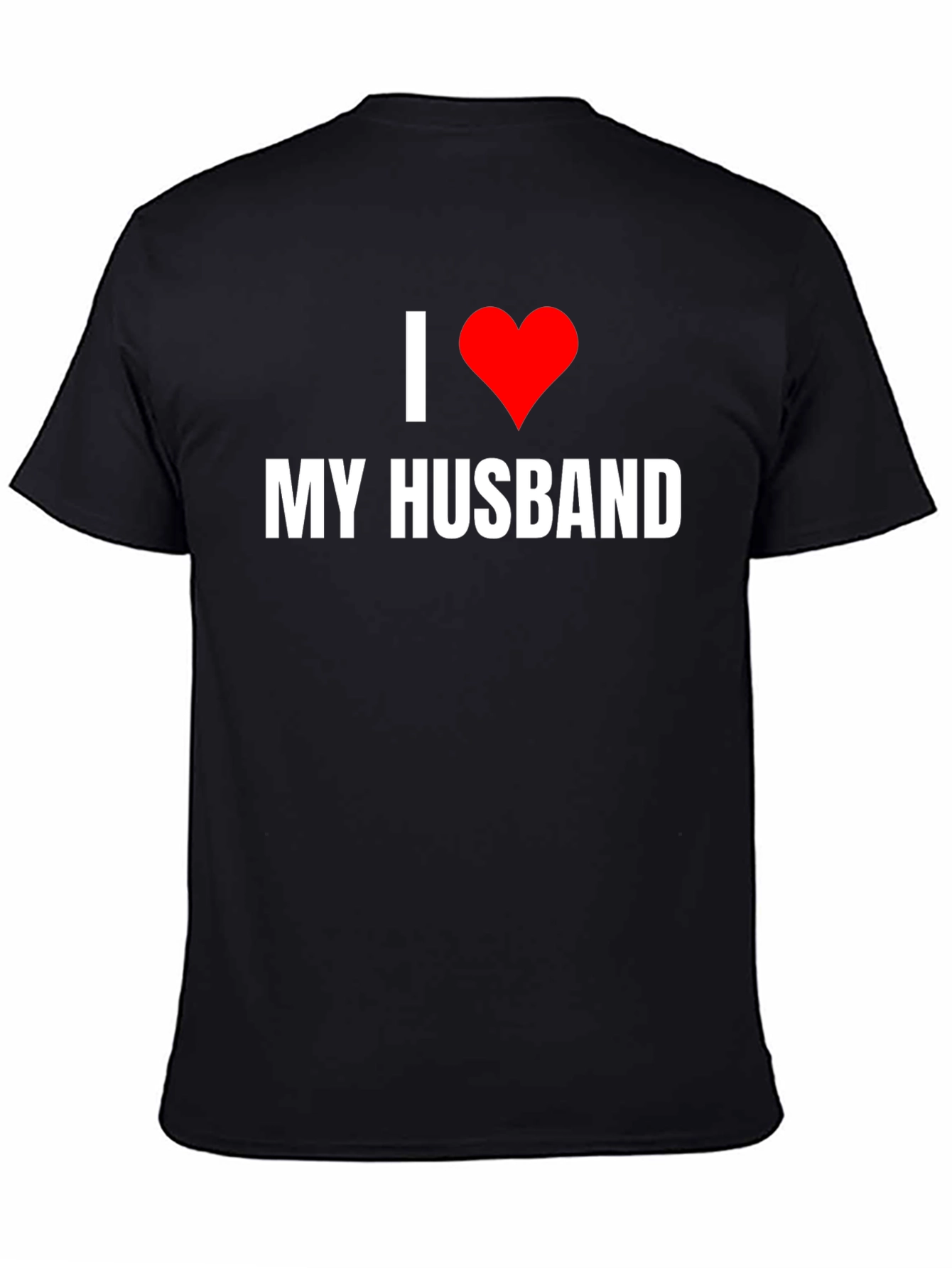 Black I Love My Husband Graphic Tee - Novelty T-Shirt view 4
