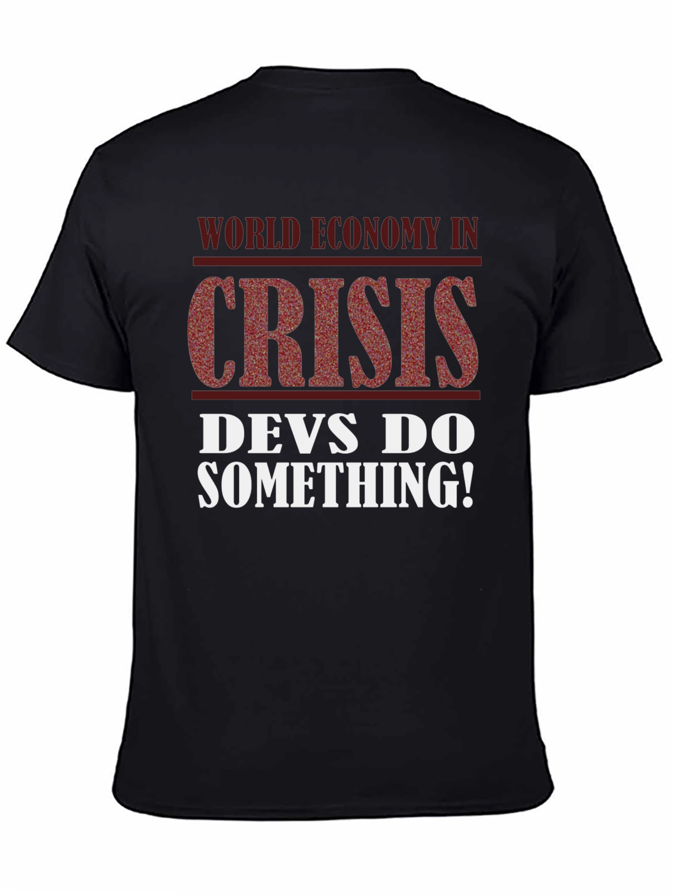 Black Crisis T-Shirt - Devs Do Something! view 4