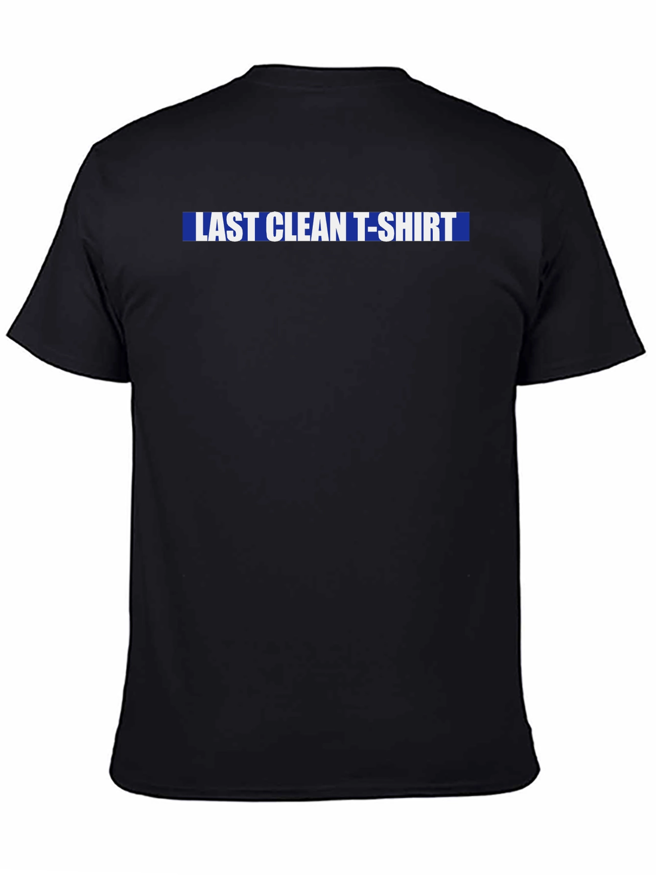 Black Last Clean T-Shirt Graphic Tee - Black view 4