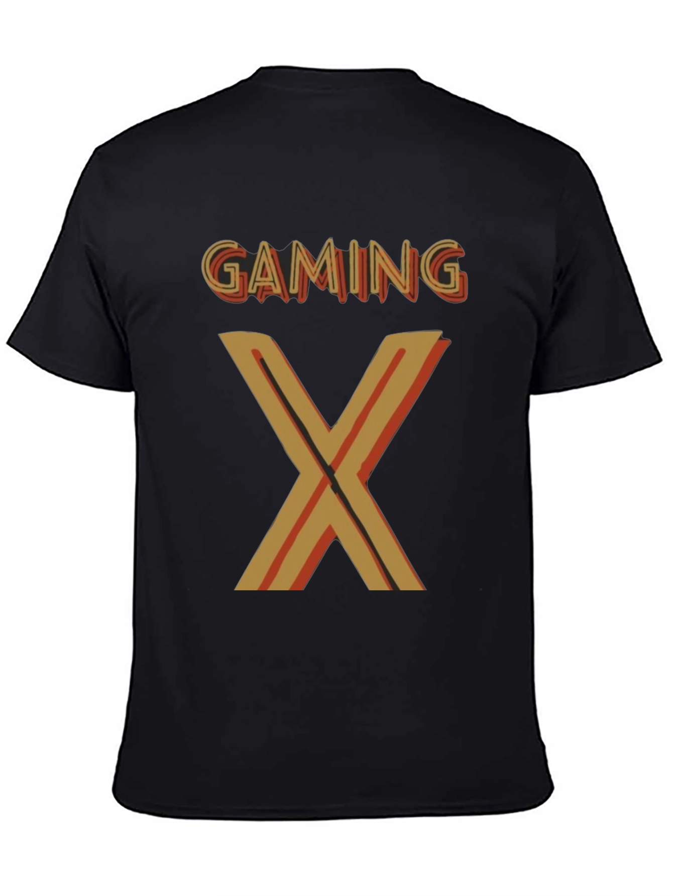 Black Gaming X Graphic T-Shirt - Stylish Gamer Tee view 4