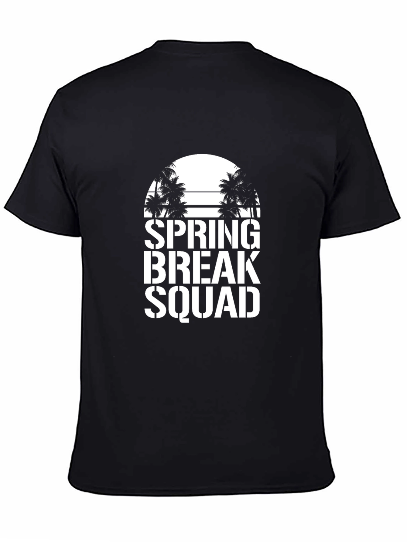 Black Spring Break Squad Black T-Shirt view 4