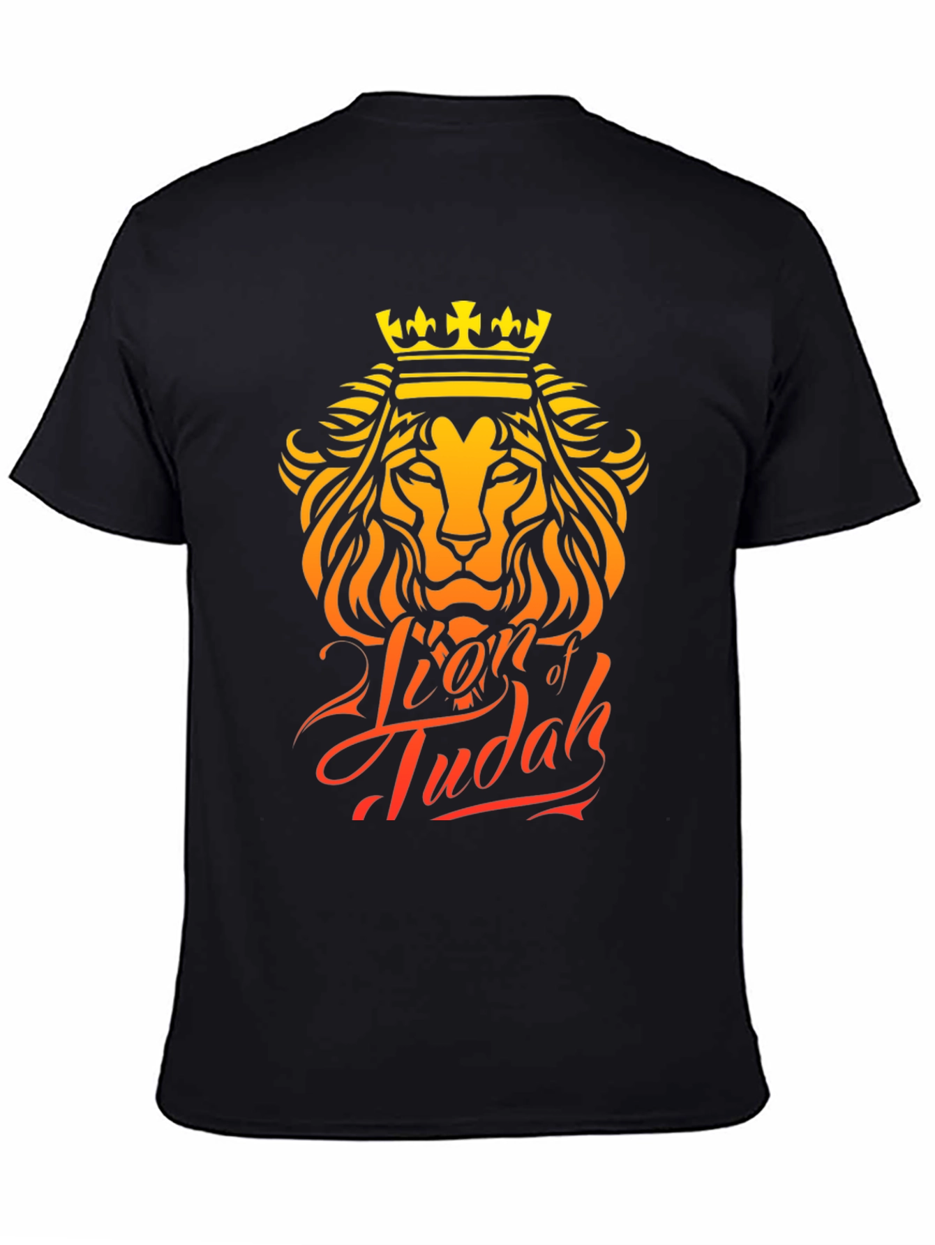 Black Lion of Judah Graphic Tee - Black view 4