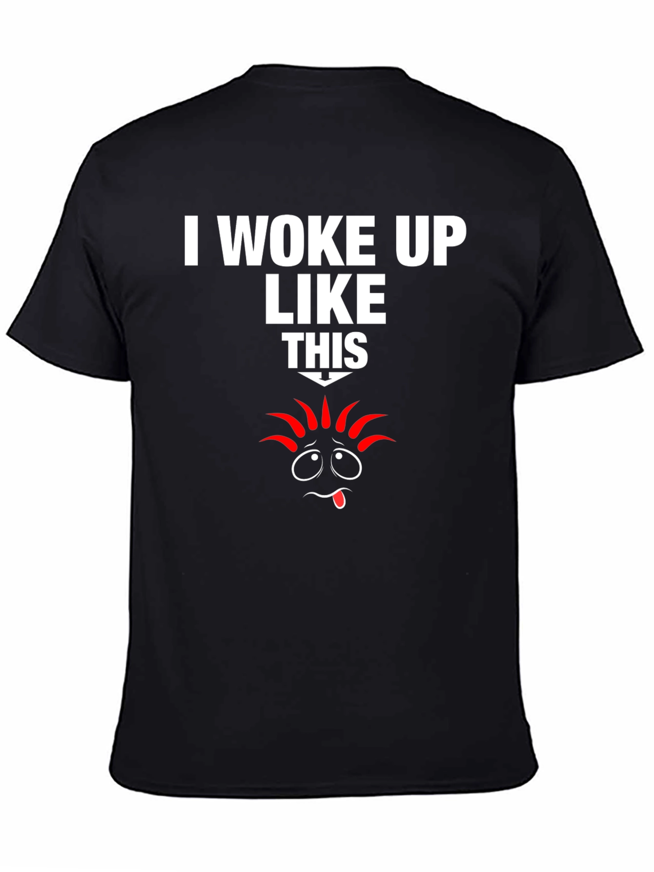 Black I Woke Up Like This Graphic Tee view 4