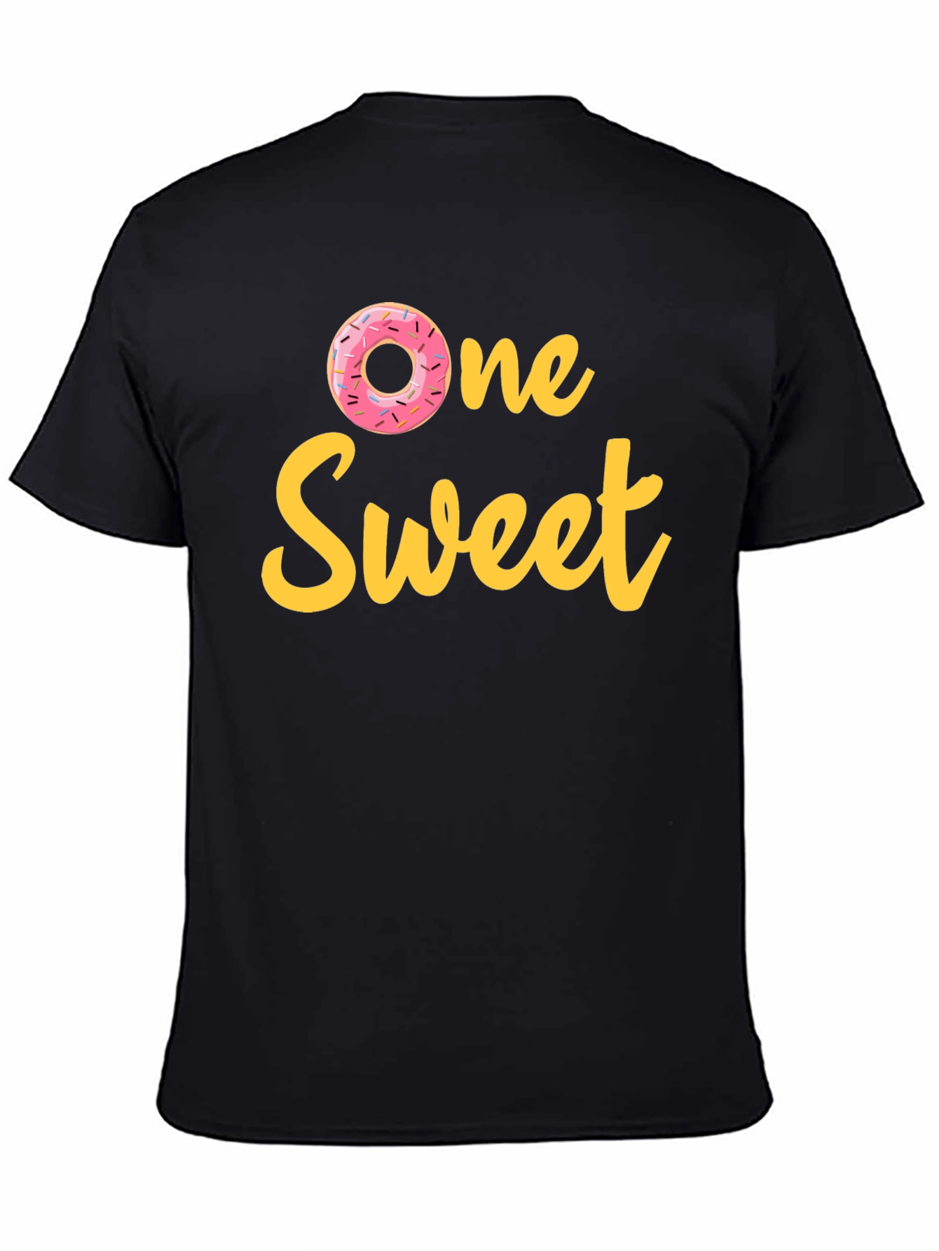 Black One Sweet Donut T-Shirt view 4