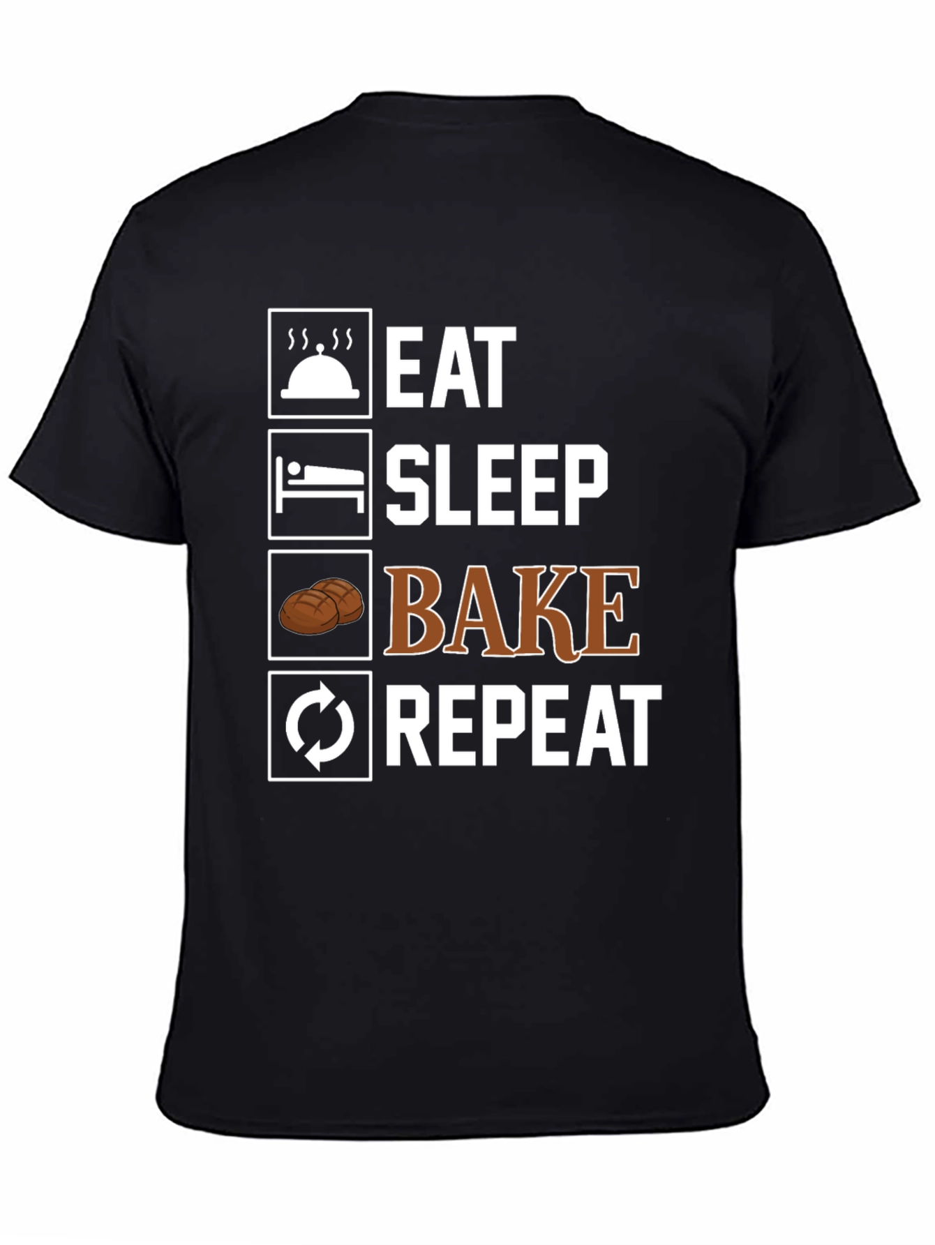Eat Sleep Bake Repeat T-Shirt - 4