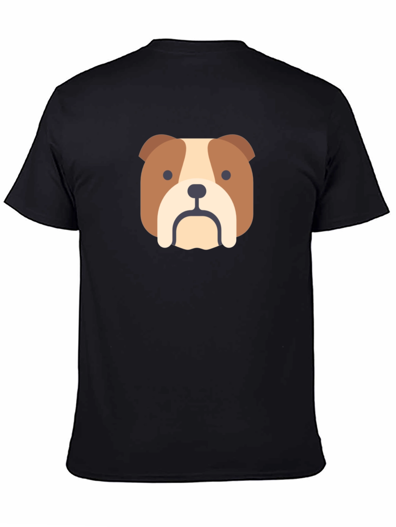 Black Bulldog Graphic Tee - Classic Black T-Shirt view 4