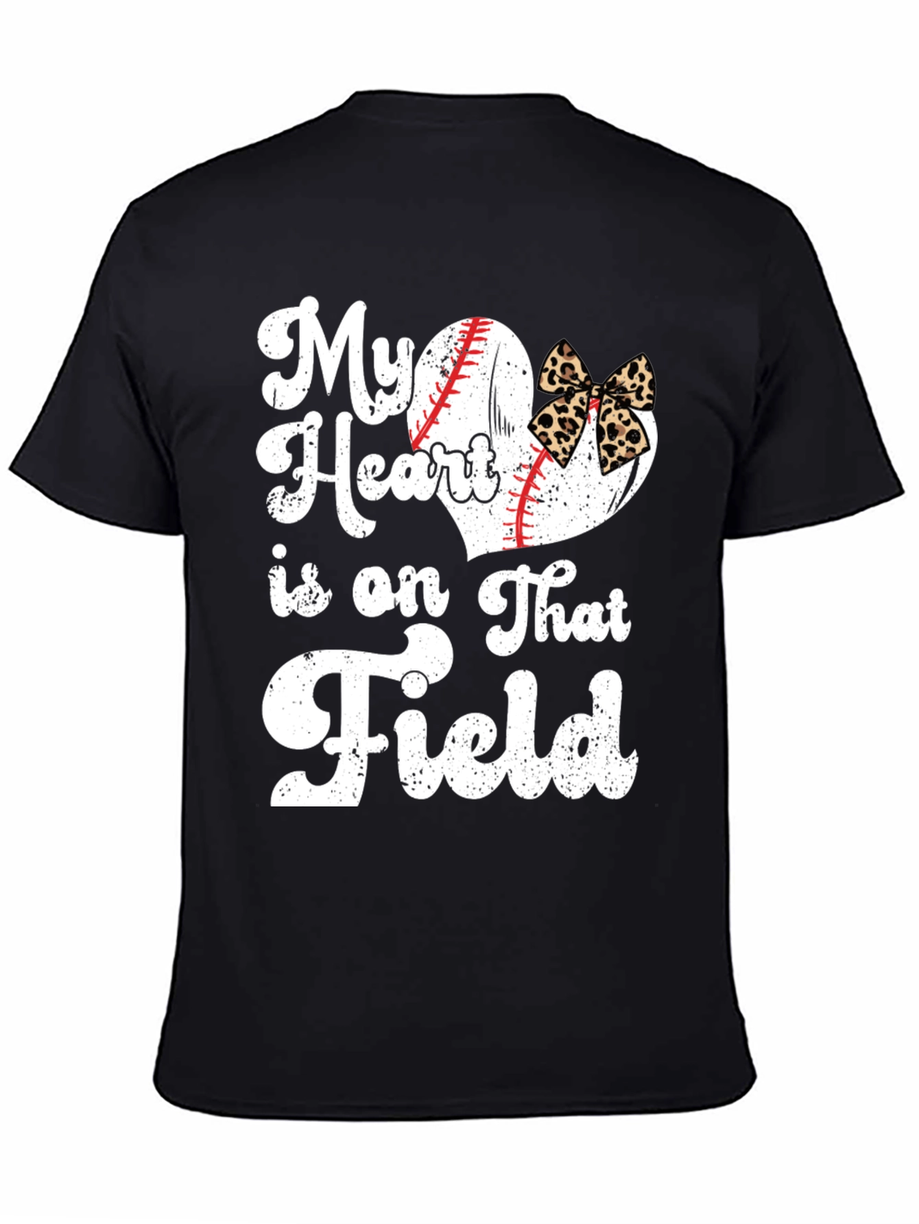 My Heart Is On That Field Baseball Graphic T-Shirt - 4