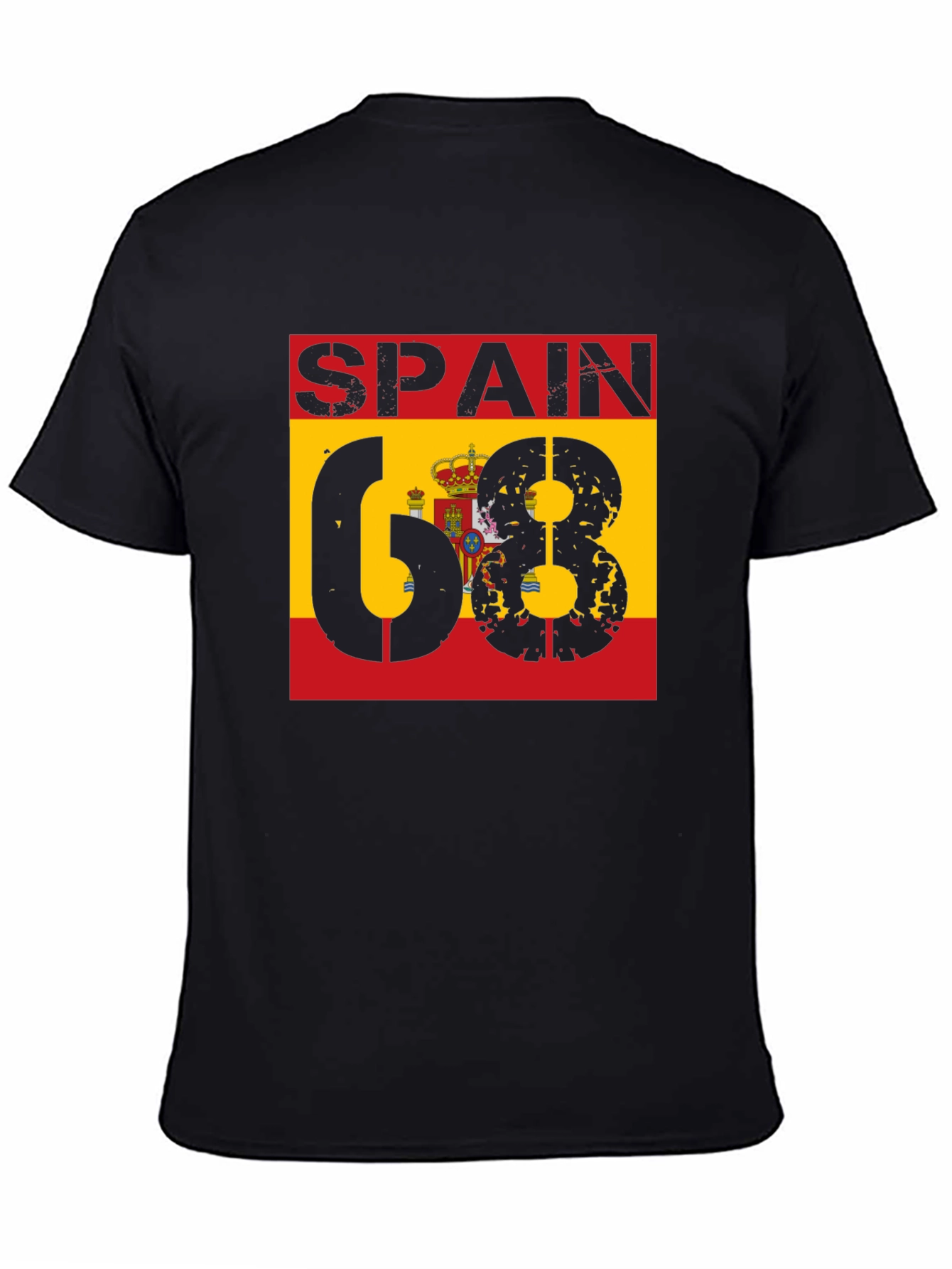 Spain 68 T-Shirt - Distressed Design - 4