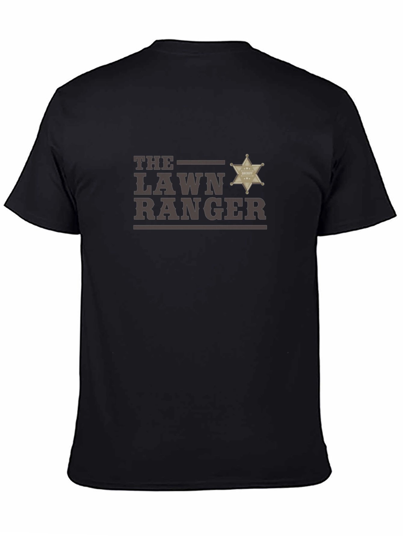 Black The Lawn Ranger Graphic Tee - Black Cotton T-Shirt view 4