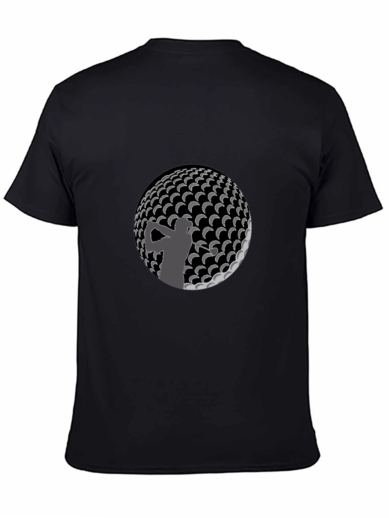 Black Golf Silhouette T-Shirt - Stylish & Unique Design view 4