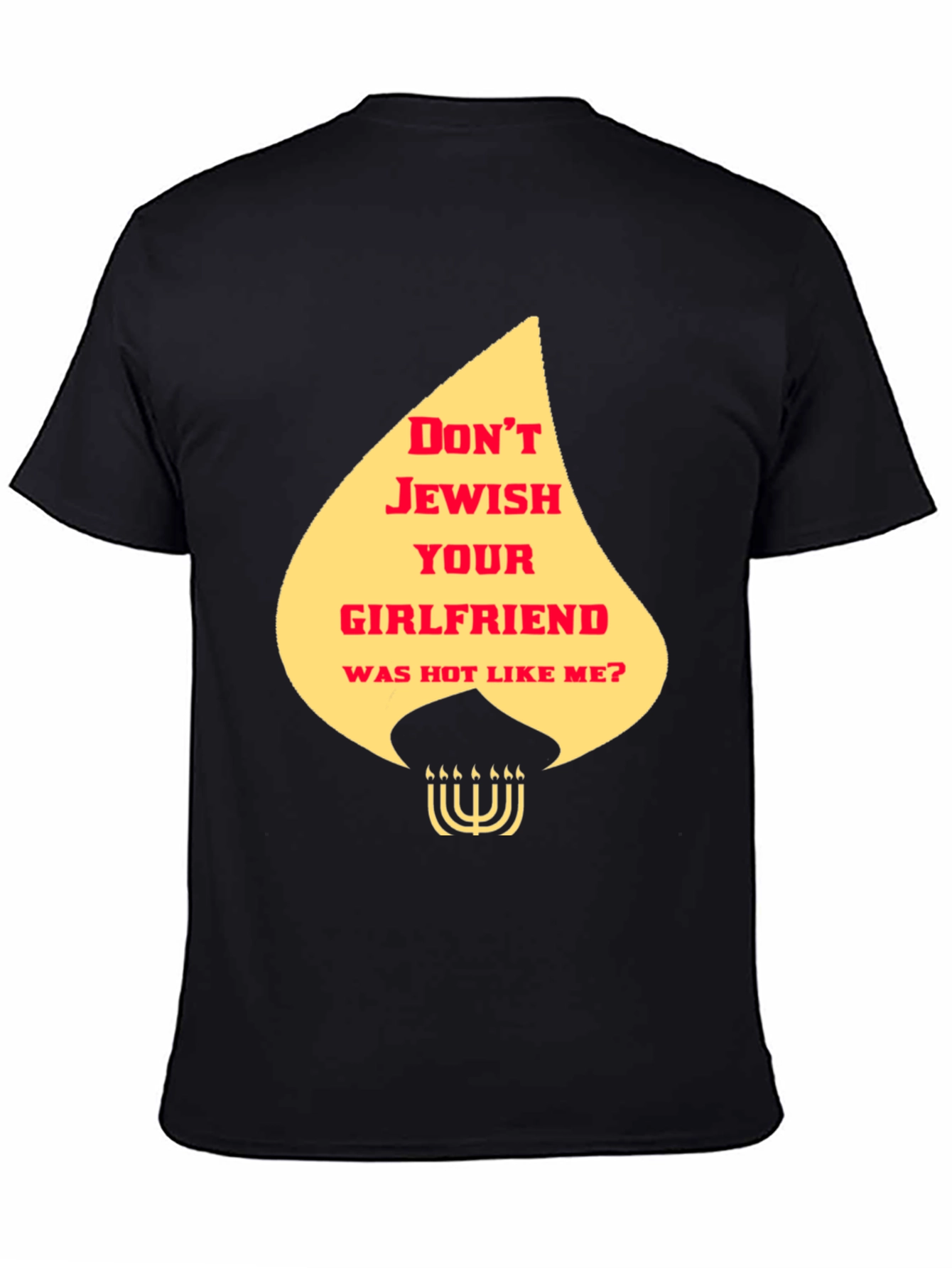 Black Offensive Jewish Humor T-Shirt view 4