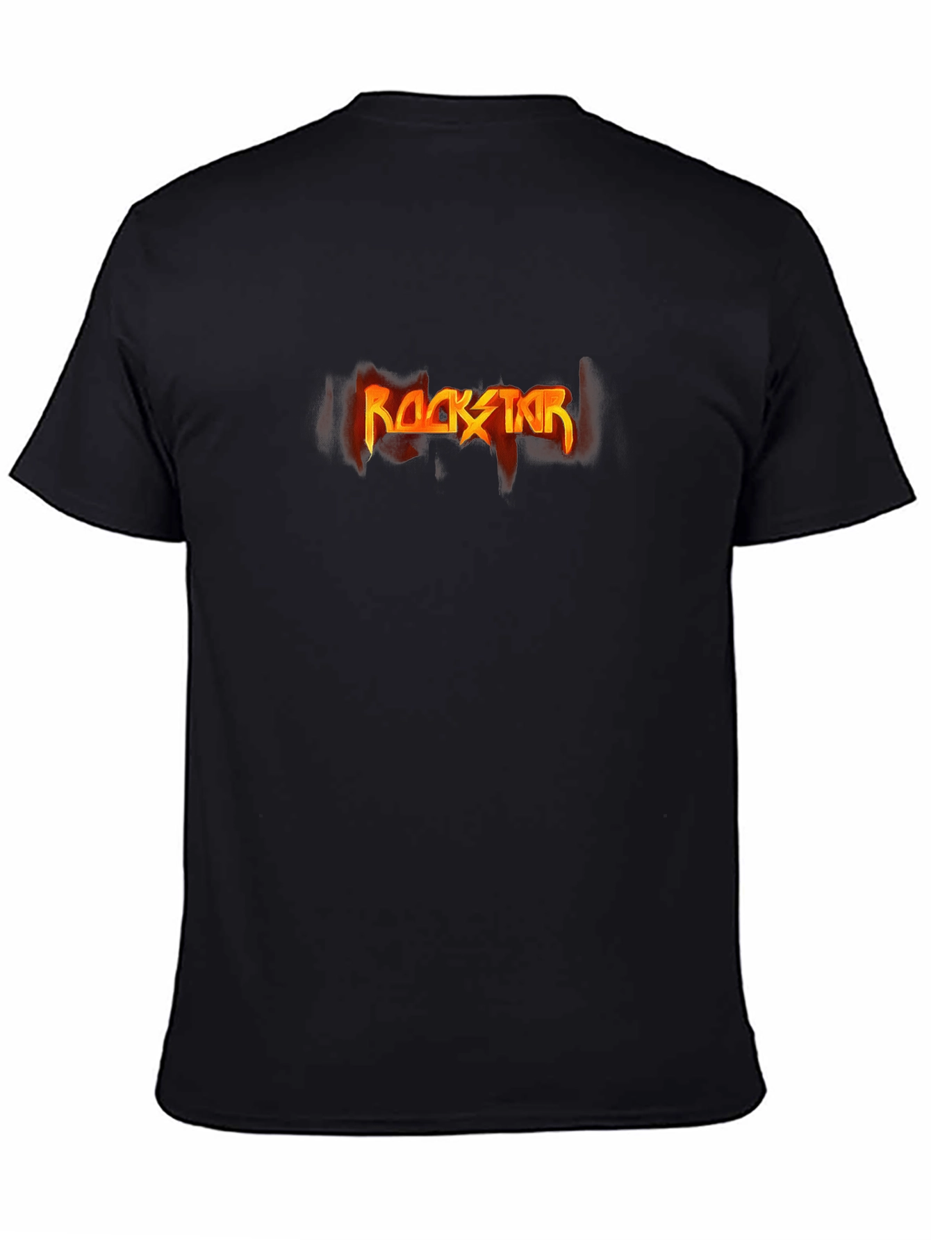 Black Rockstar Graphic Black T-Shirt view 4