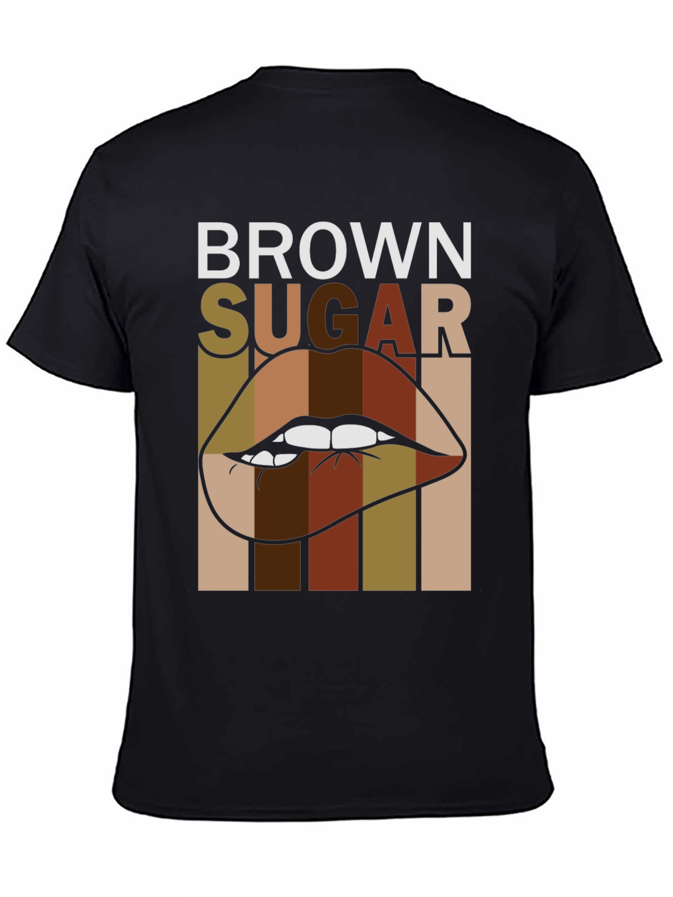 Black Brown Sugar Lips Graphic Tee - Unisex view 4