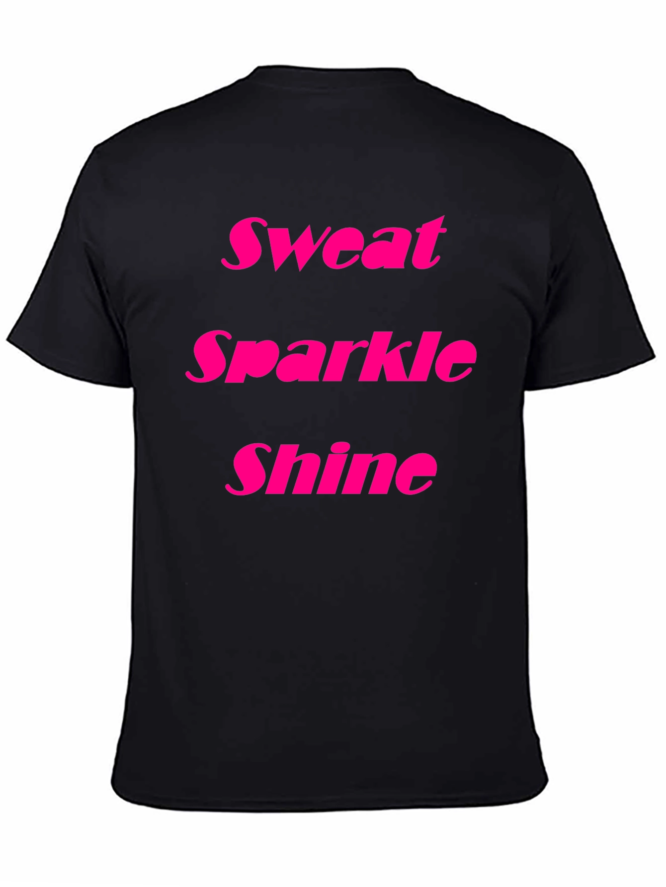 Black Sweat Sparkle Shine Black T-Shirt view 4