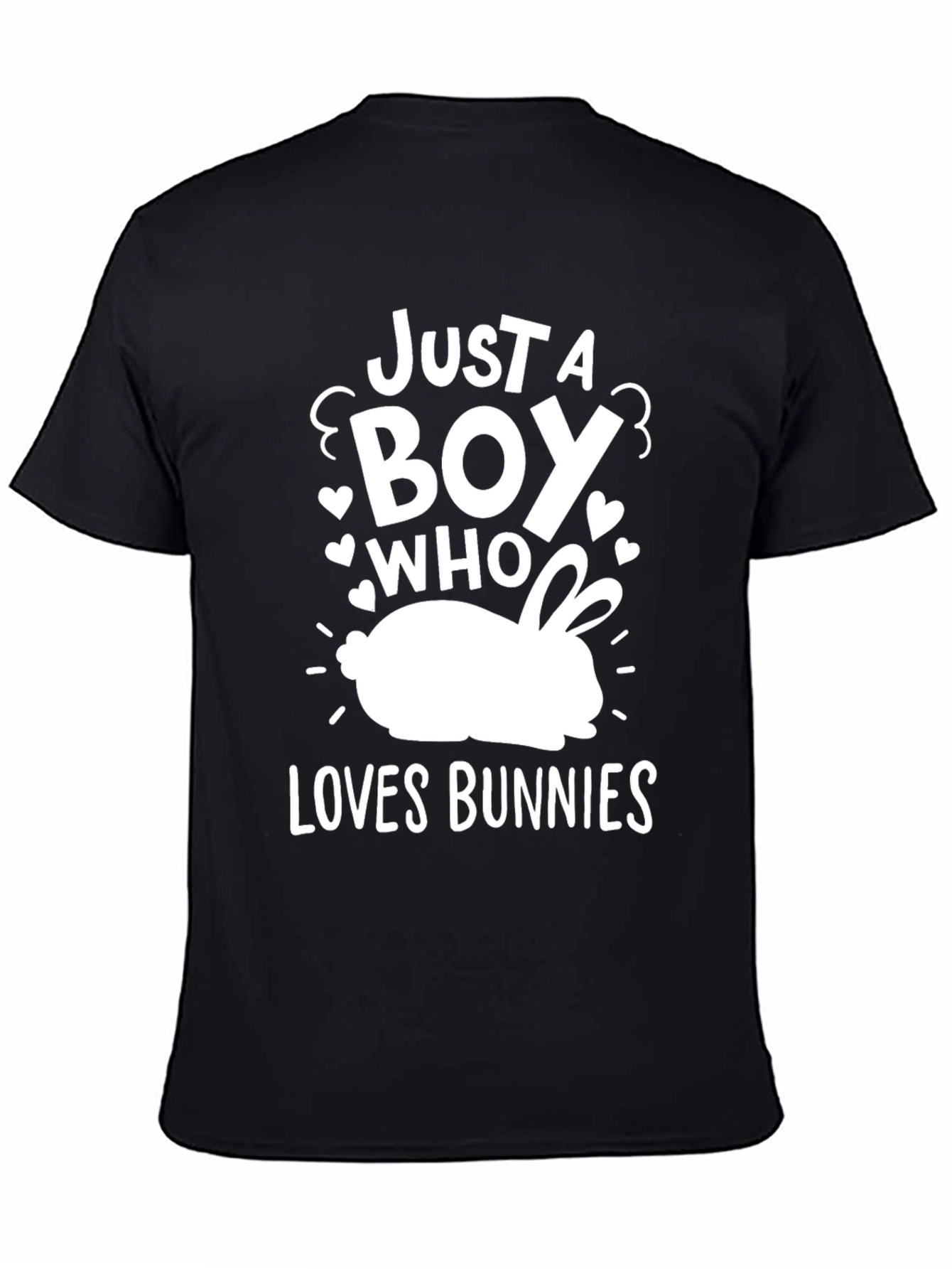 Black Boy Loves Bunnies T-Shirt view 4