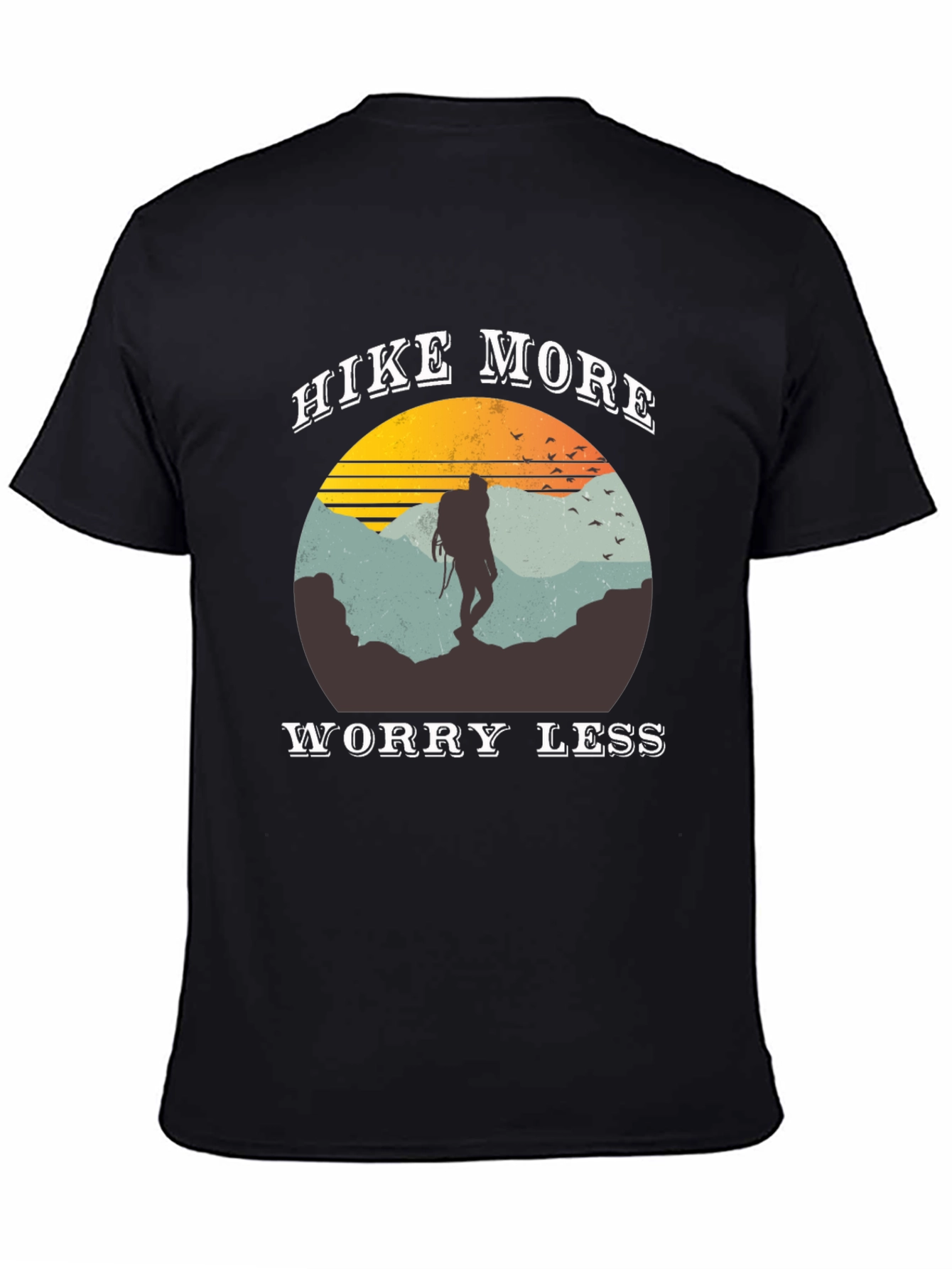 Hike More Worry Less Graphic Tee - 4