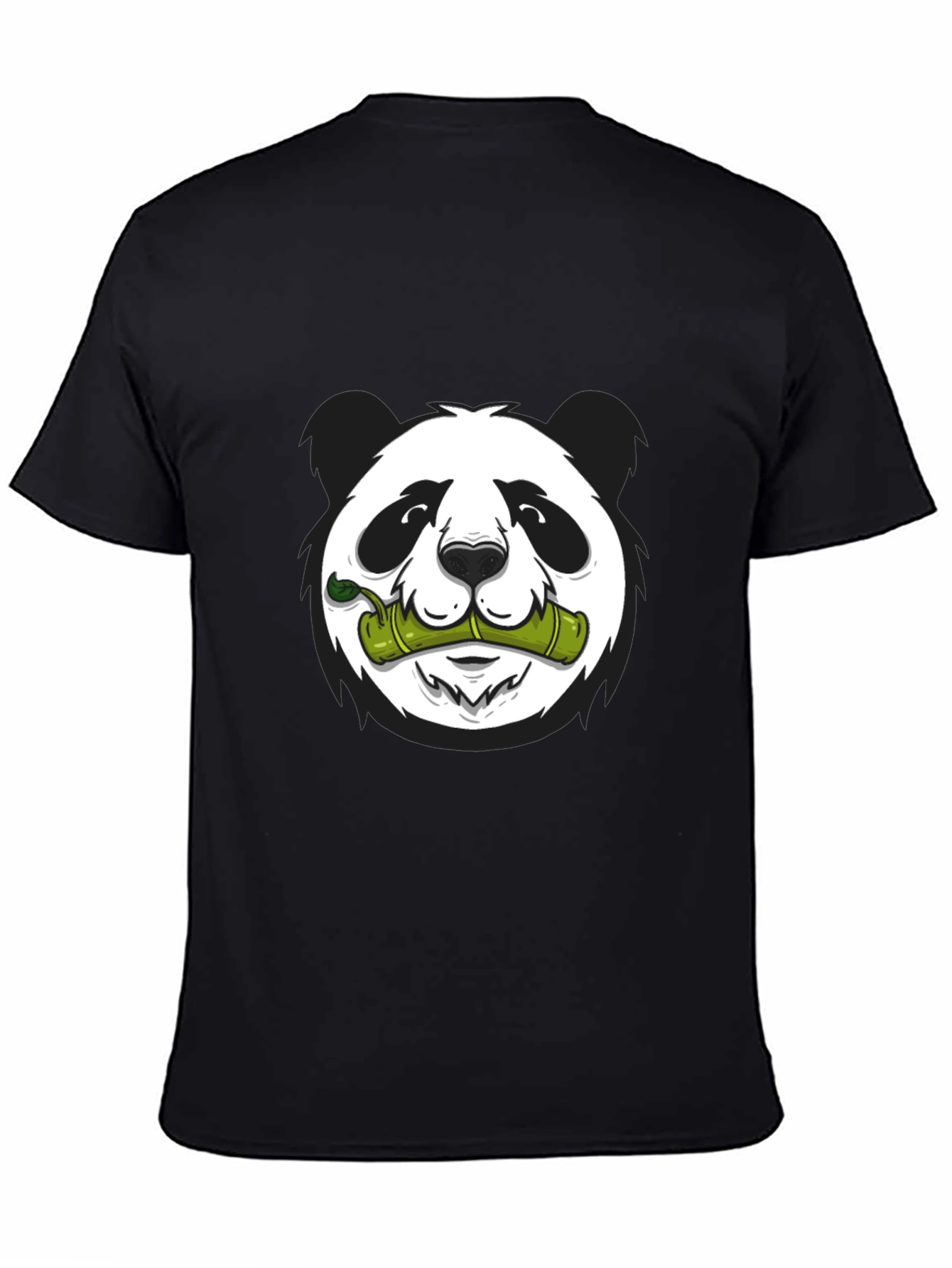 Black Panda Bamboo Graphic Tee - Cool Casual Comfort view 4