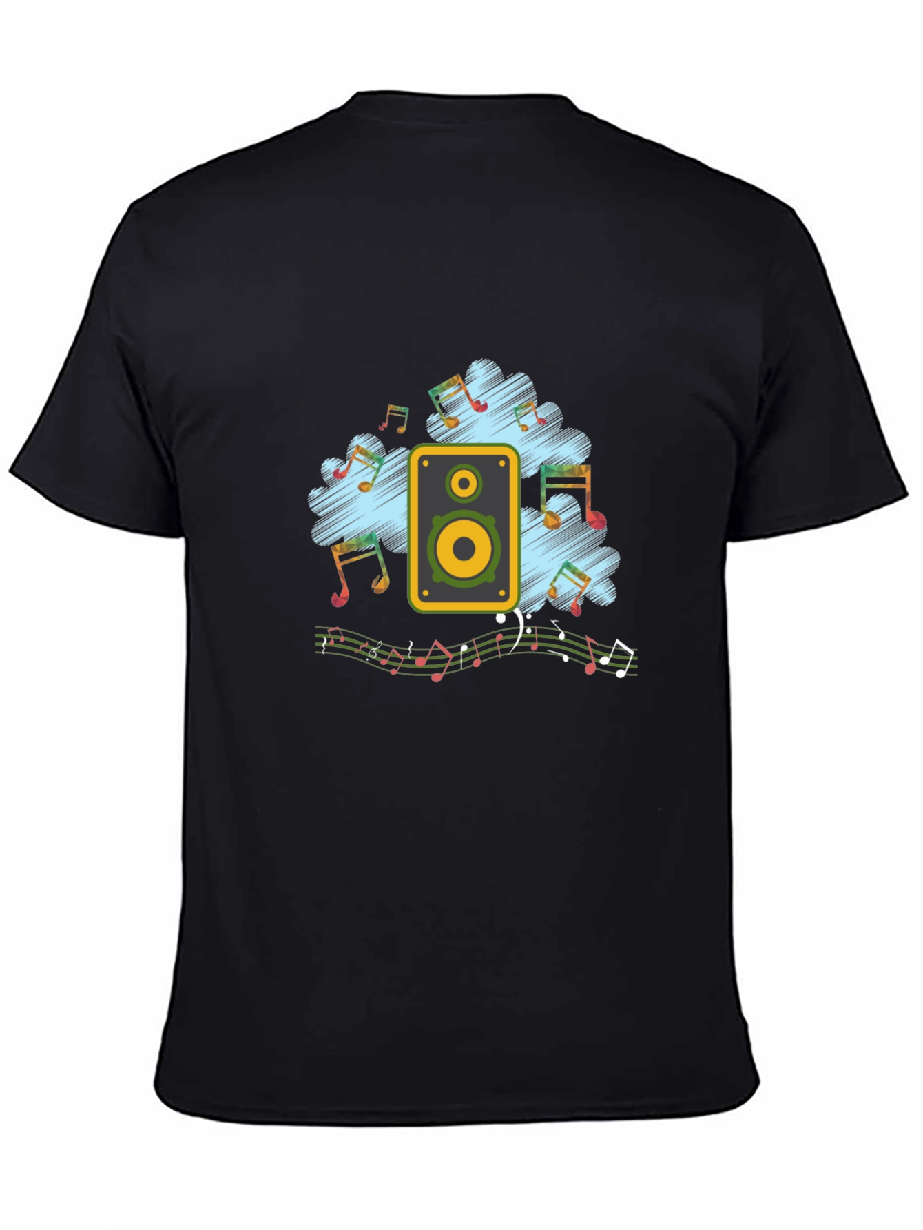 Black Music Lover's Graphic T-Shirt view 4