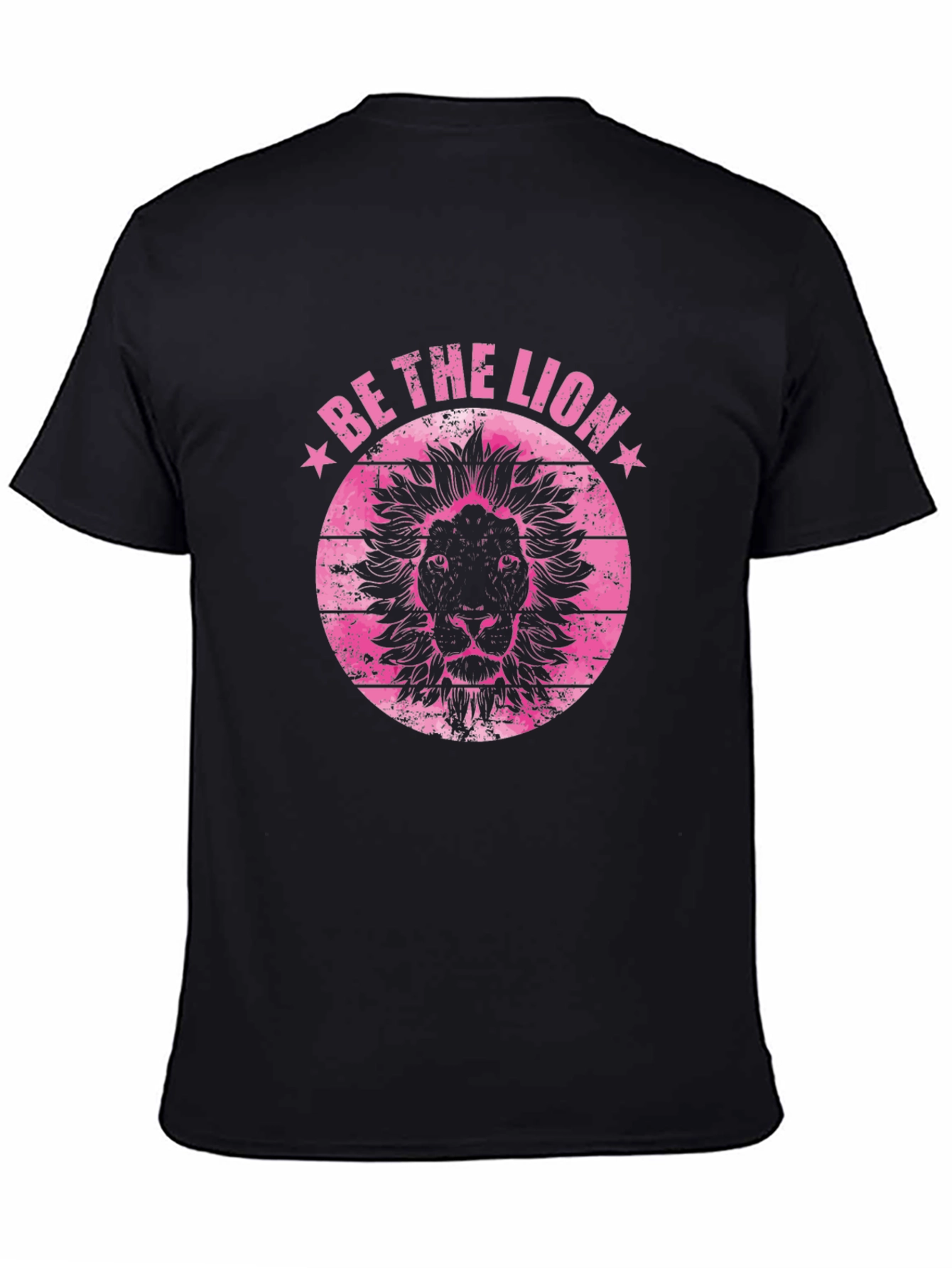 Black Be The Lion - Black Graphic Tee view 4