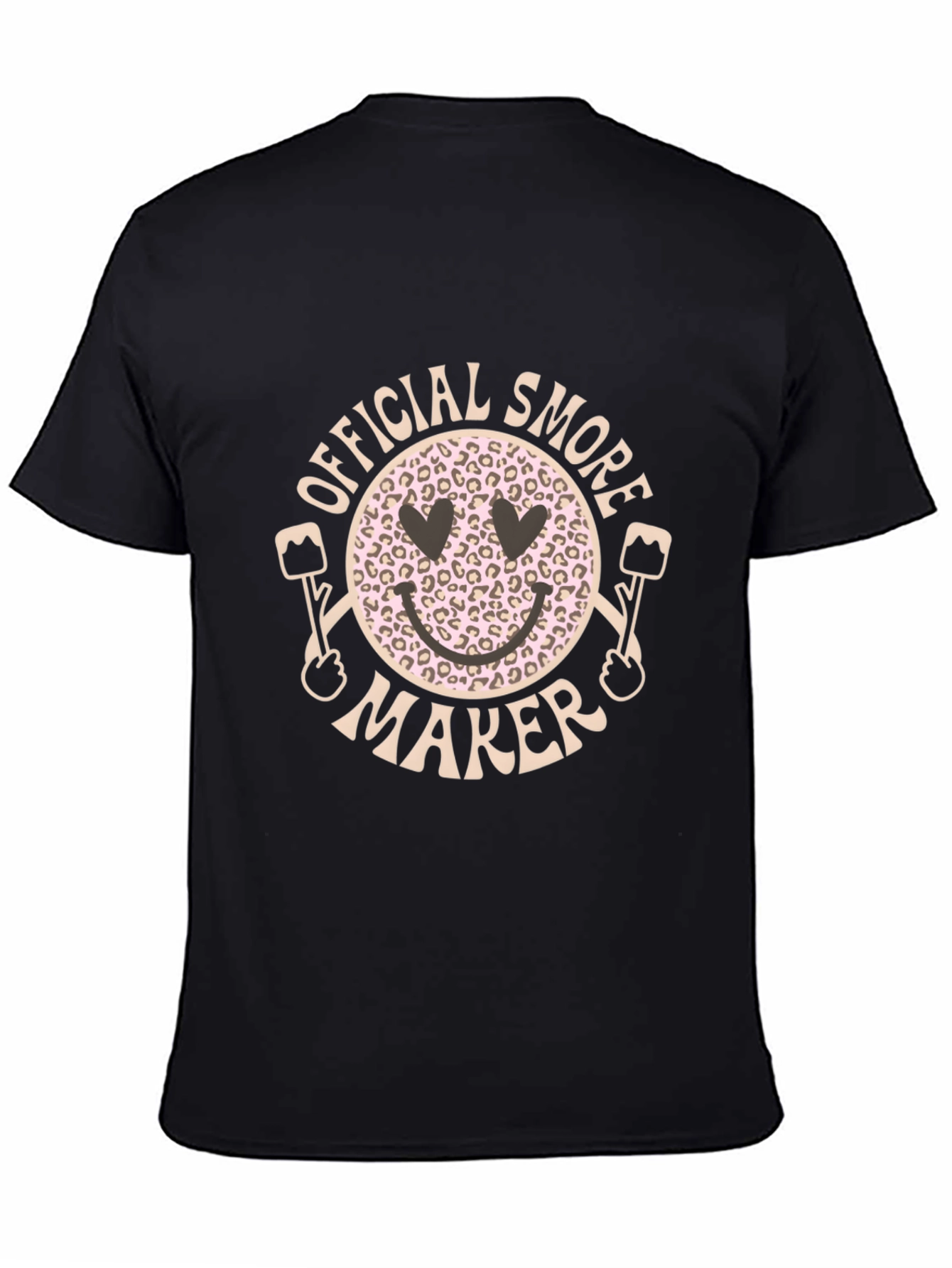 Black Official S'more Maker T-Shirt - Funny Camping Apparel view 4