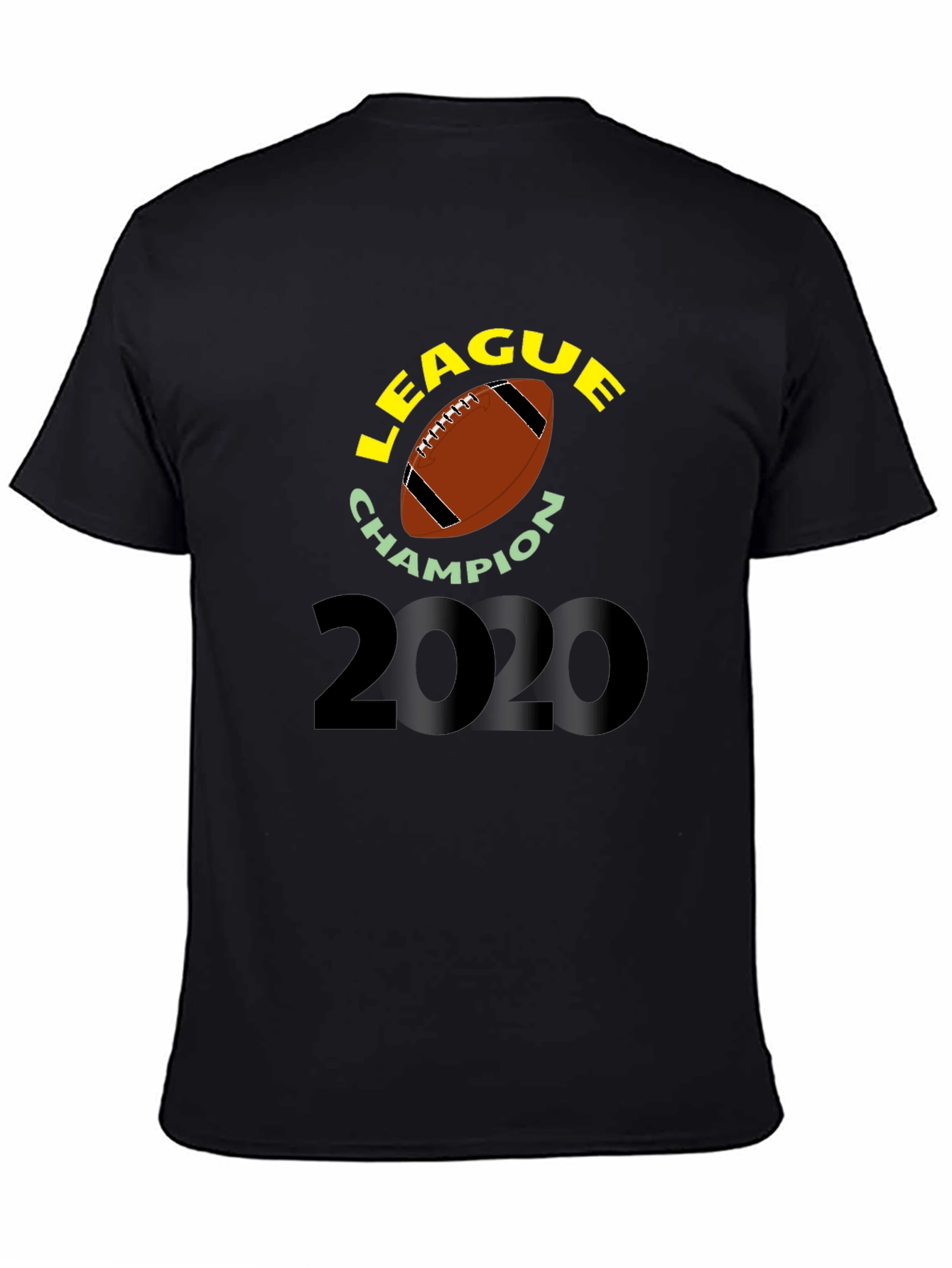 Black League Champion 2020 T-Shirt view 4