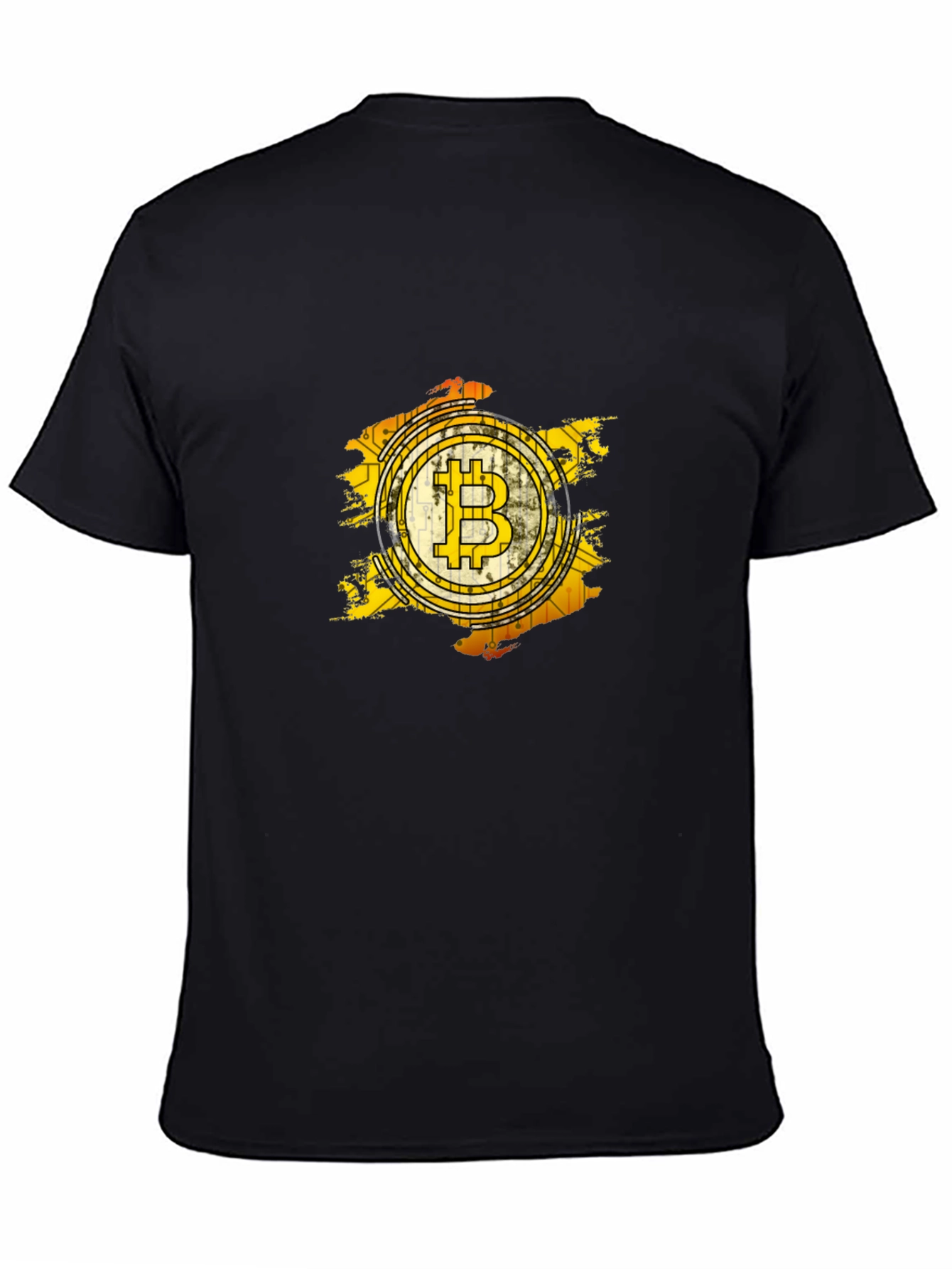 Black Bitcoin Graphic Tee - Crypto Enthusiast T-Shirt view 4