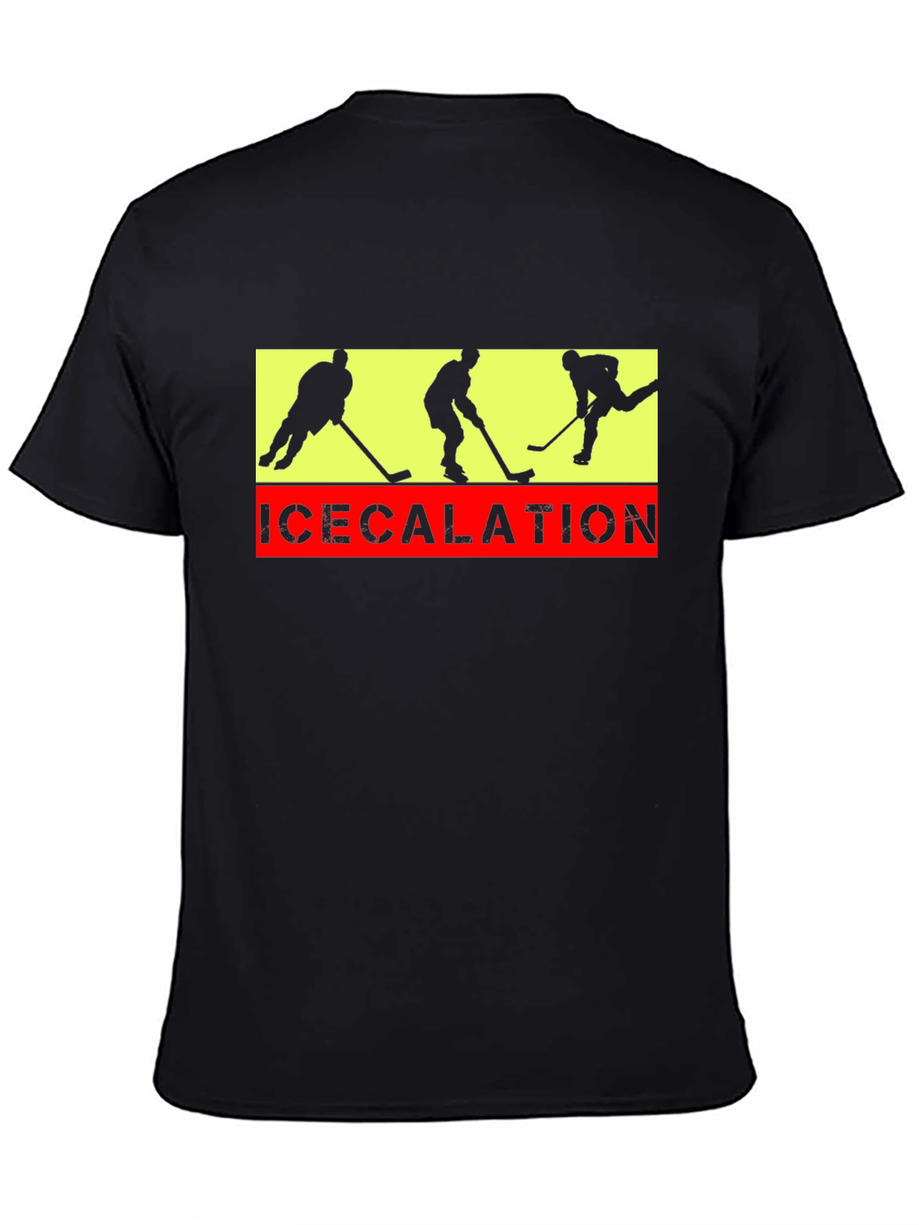 Black Icecalation Hockey T-Shirt view 4