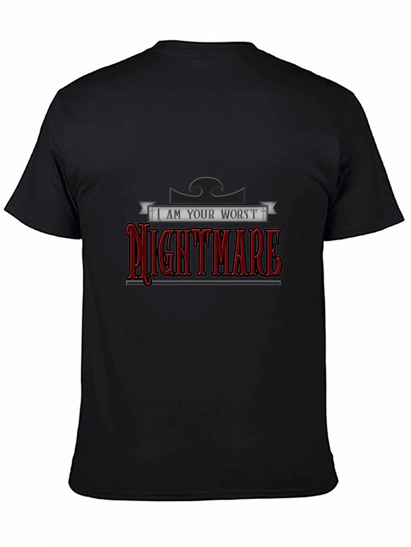 Black I Am Your Worst Nightmare Graphic Tee view 4