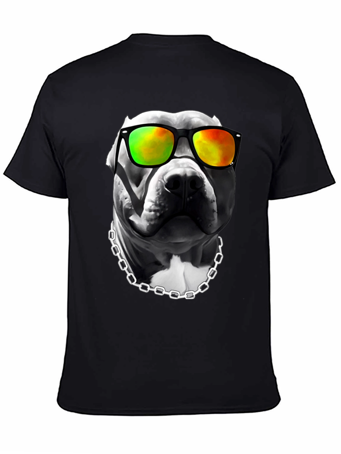 Cool Pitbull T-Shirt - Dog with Sunglasses - 4