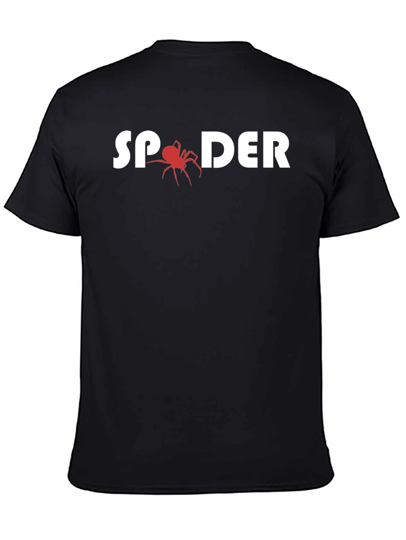 Black Spider Graphic Black T-Shirt view 4