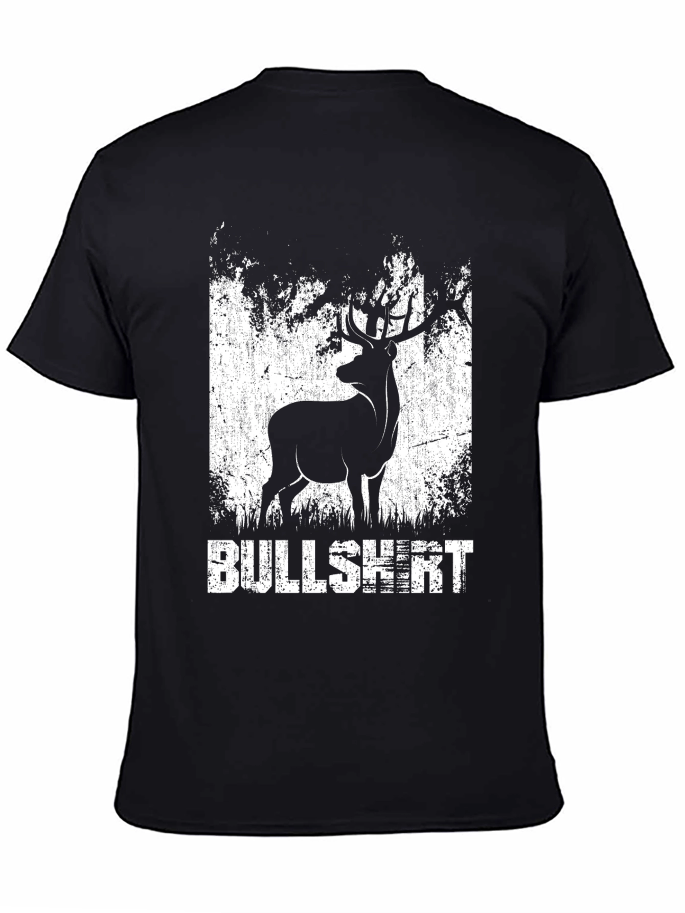 Black Bullshirt Deer Graphic Tee view 4