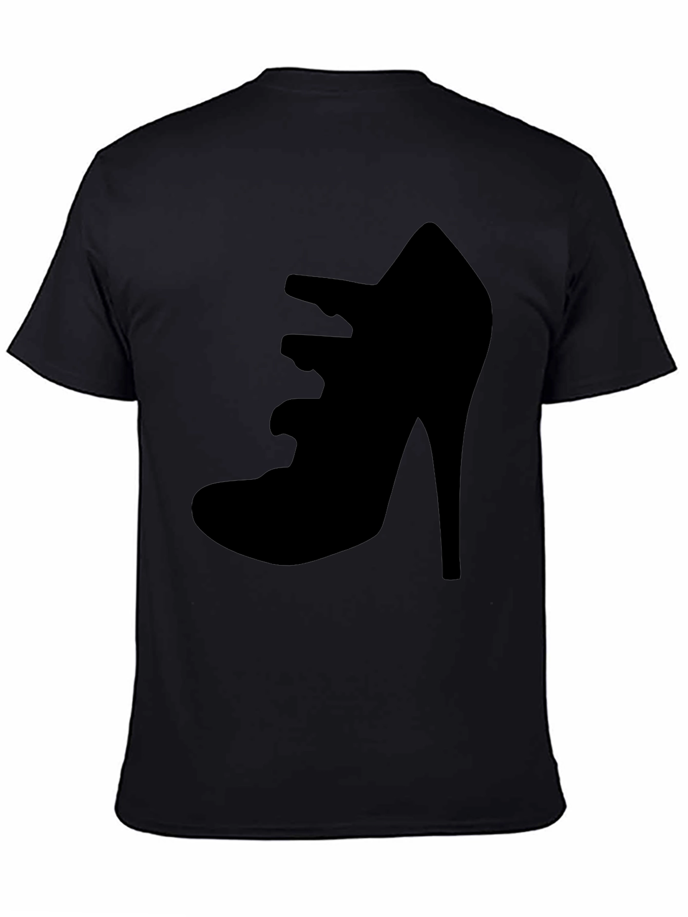 Black Black Shoe Graphic T-Shirt view 4