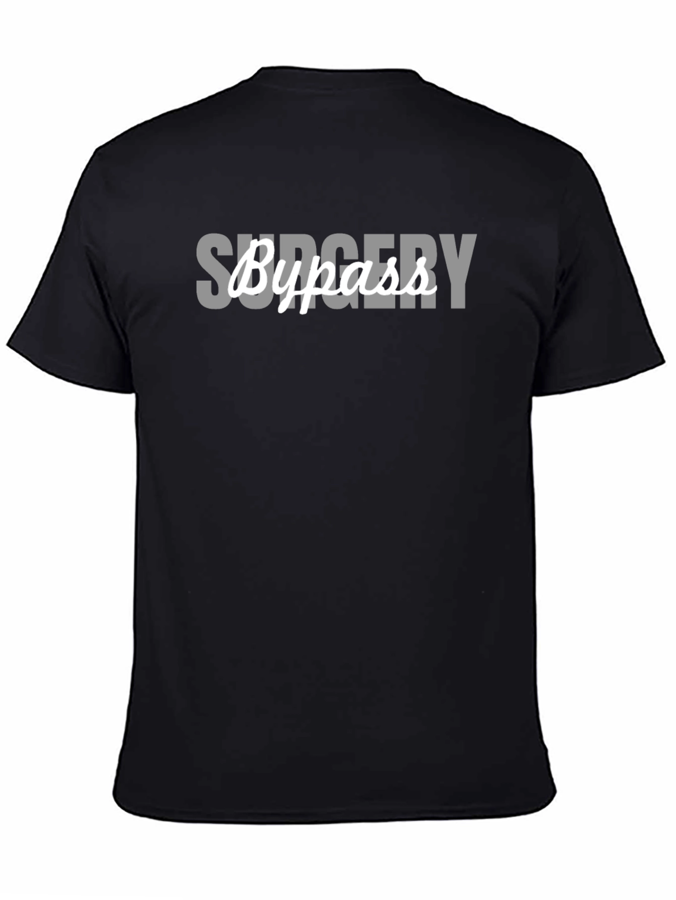 Black Surgery Bypass Funny T-Shirt - Black view 4