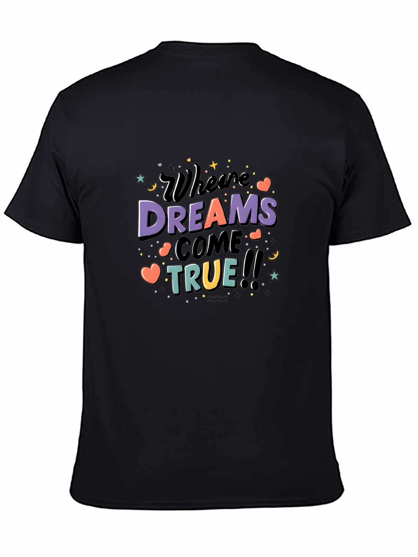 Black Dreams Come True Graphic Tee view 4