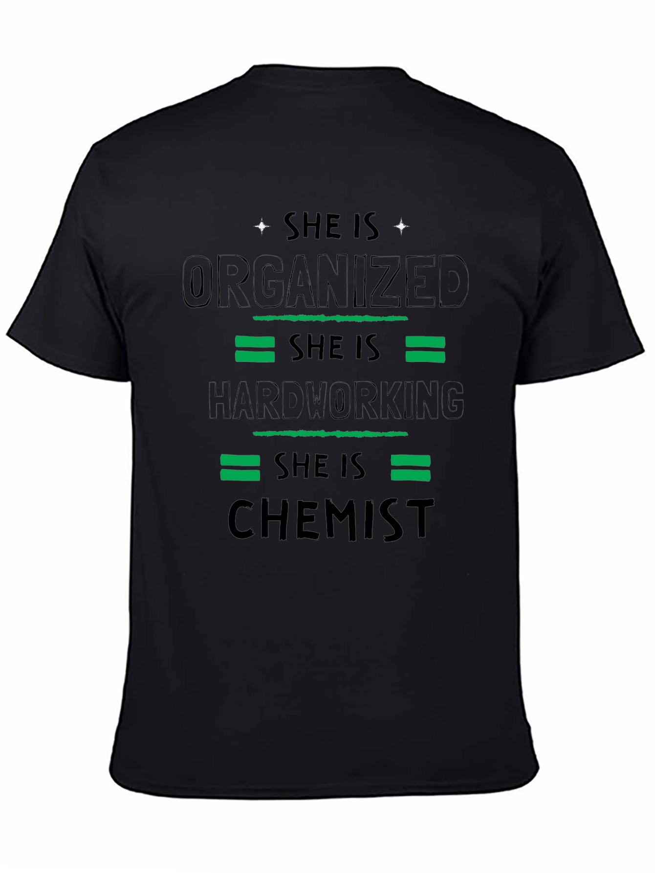 Black She Is Chemist Graphic Tee view 4