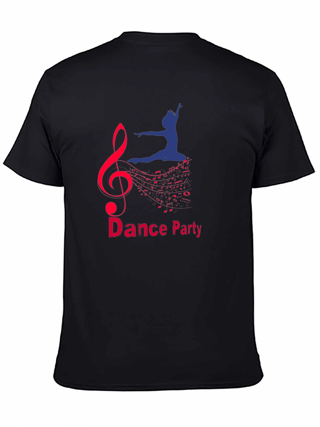Black Dance Party Graphic Tee - Music and Movement view 4
