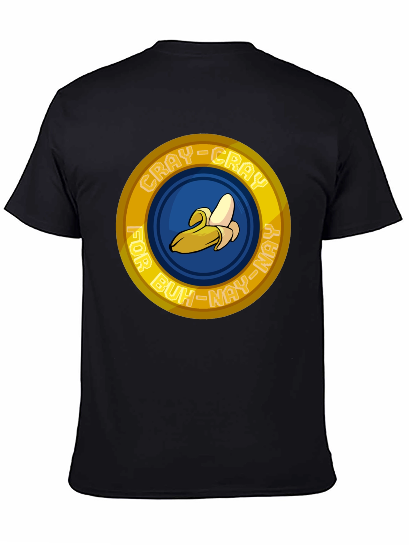 Black Crazy for Buh-Nay T-Shirt view 4